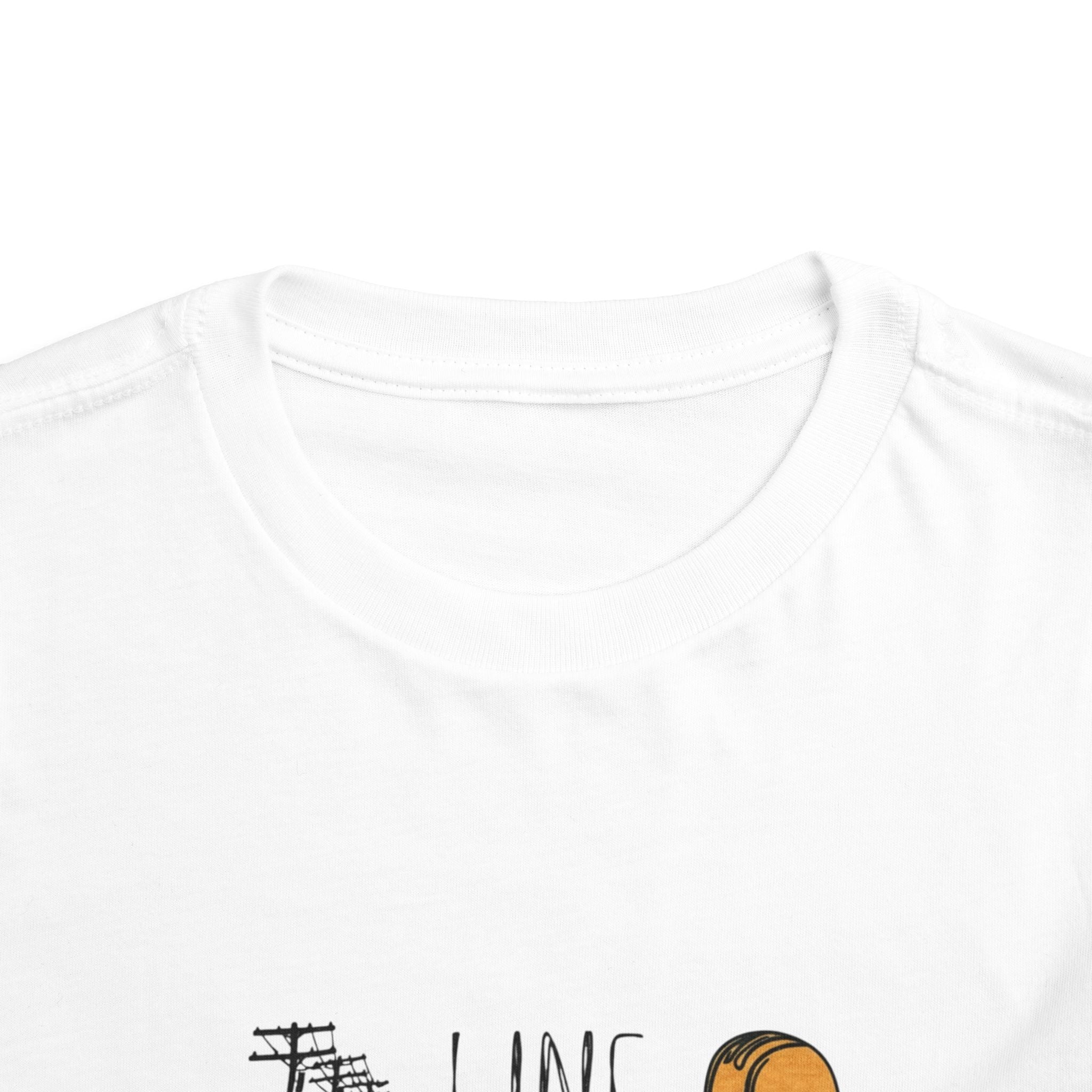 Toddler Line Life Tee, Kids Safety Shirt, Construction Theme, Funny Work Tee, Unique Gift for Boys, Personalized Toddler Apparel