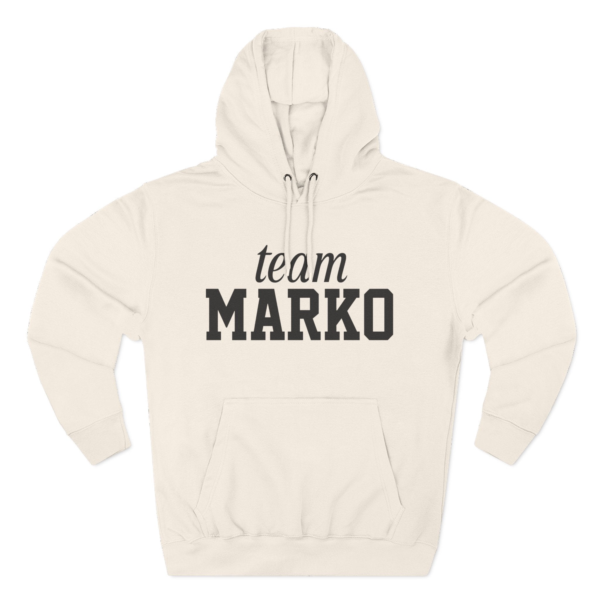 Team Marko Hoodie, Personalized Fleece Sweatshirt, Gift for Sports Fans, Casual Wear, Gym Outfit, Custom Hoodie