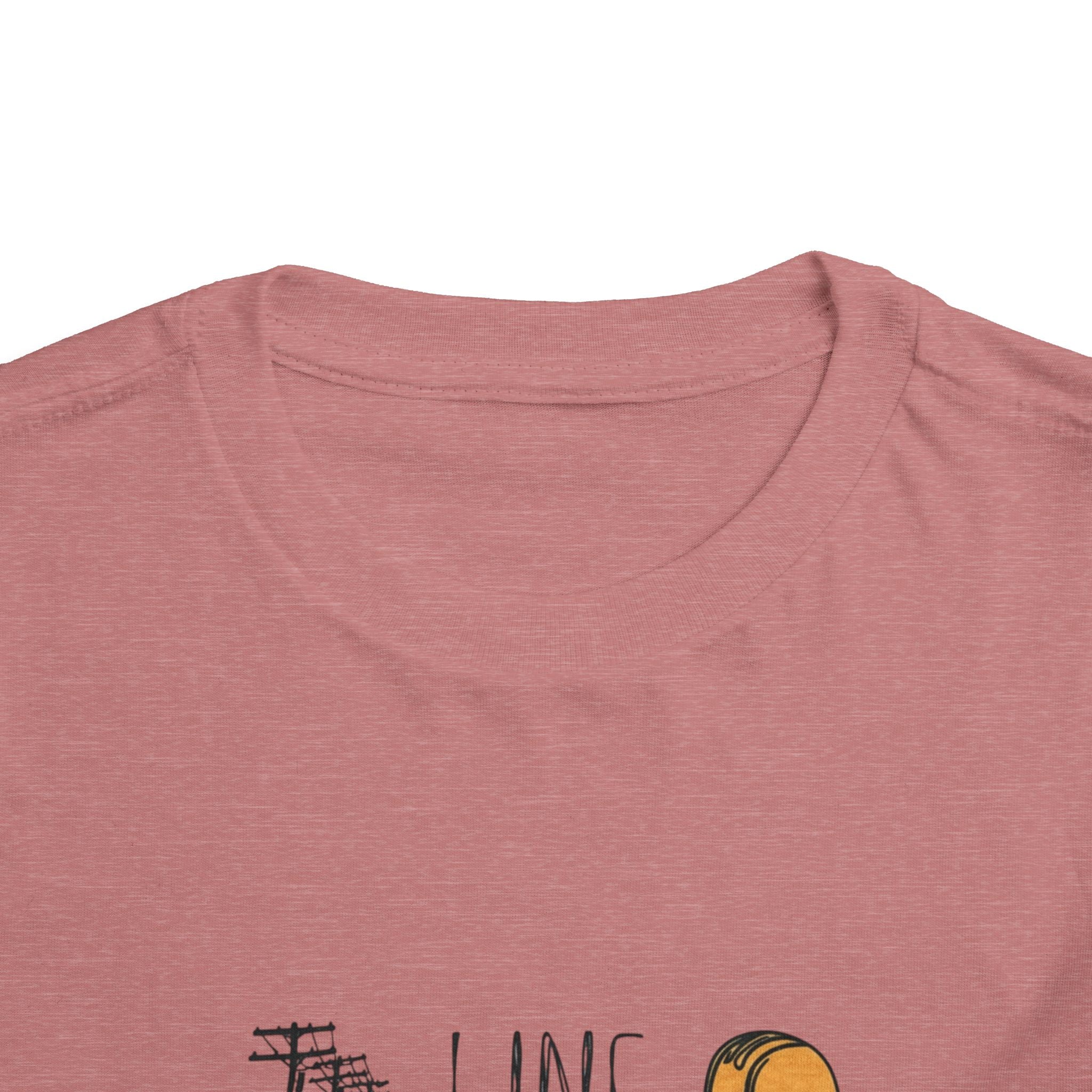 Toddler Line Life Tee, Kids Safety Shirt, Construction Theme, Funny Work Tee, Unique Gift for Boys, Personalized Toddler Apparel