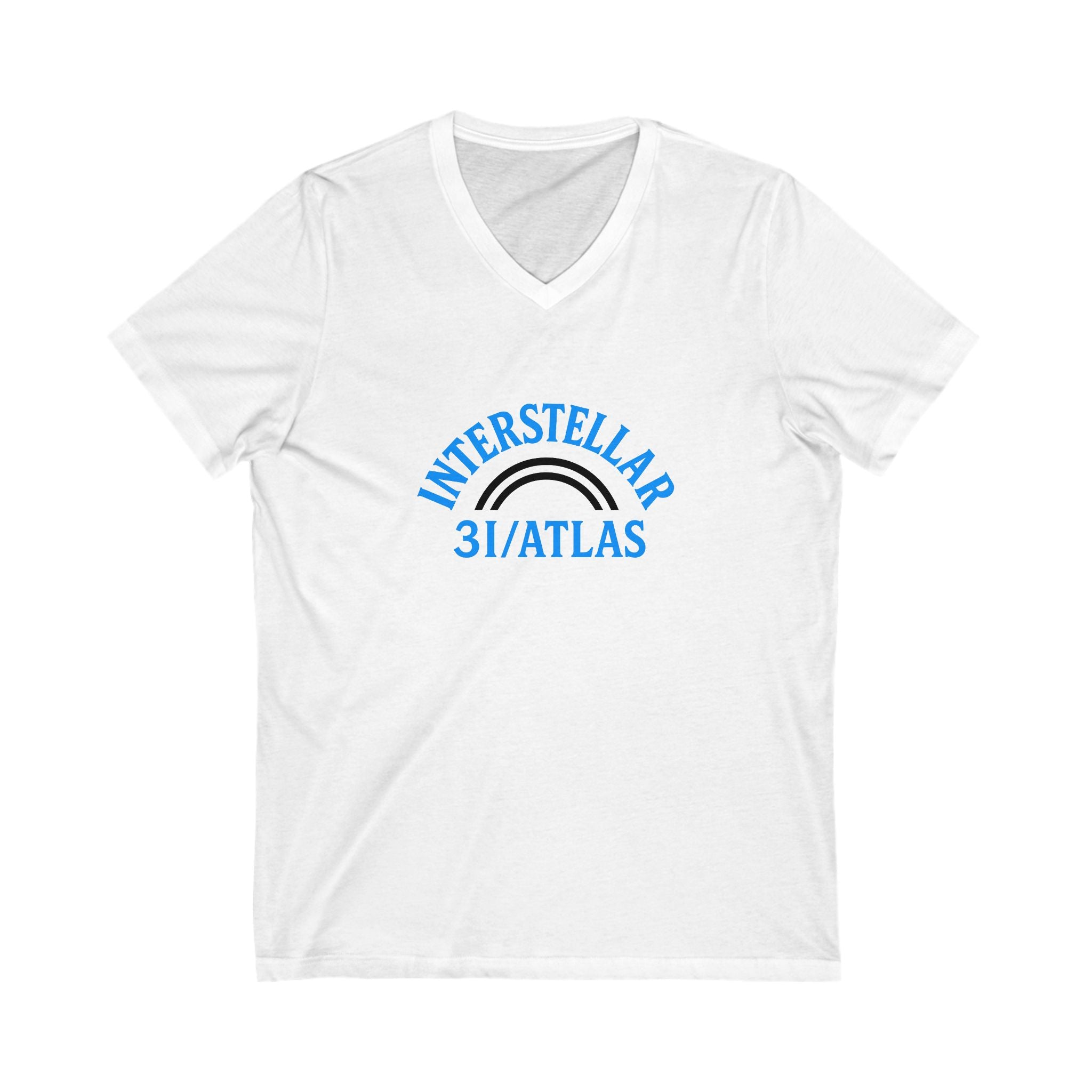 Interstellar 31/Atlas V-Neck Tee, Unisex Cool Casual Shirt, Space-themed Gift, Astronomy Lover Clothing, Trendy Everyday Wear