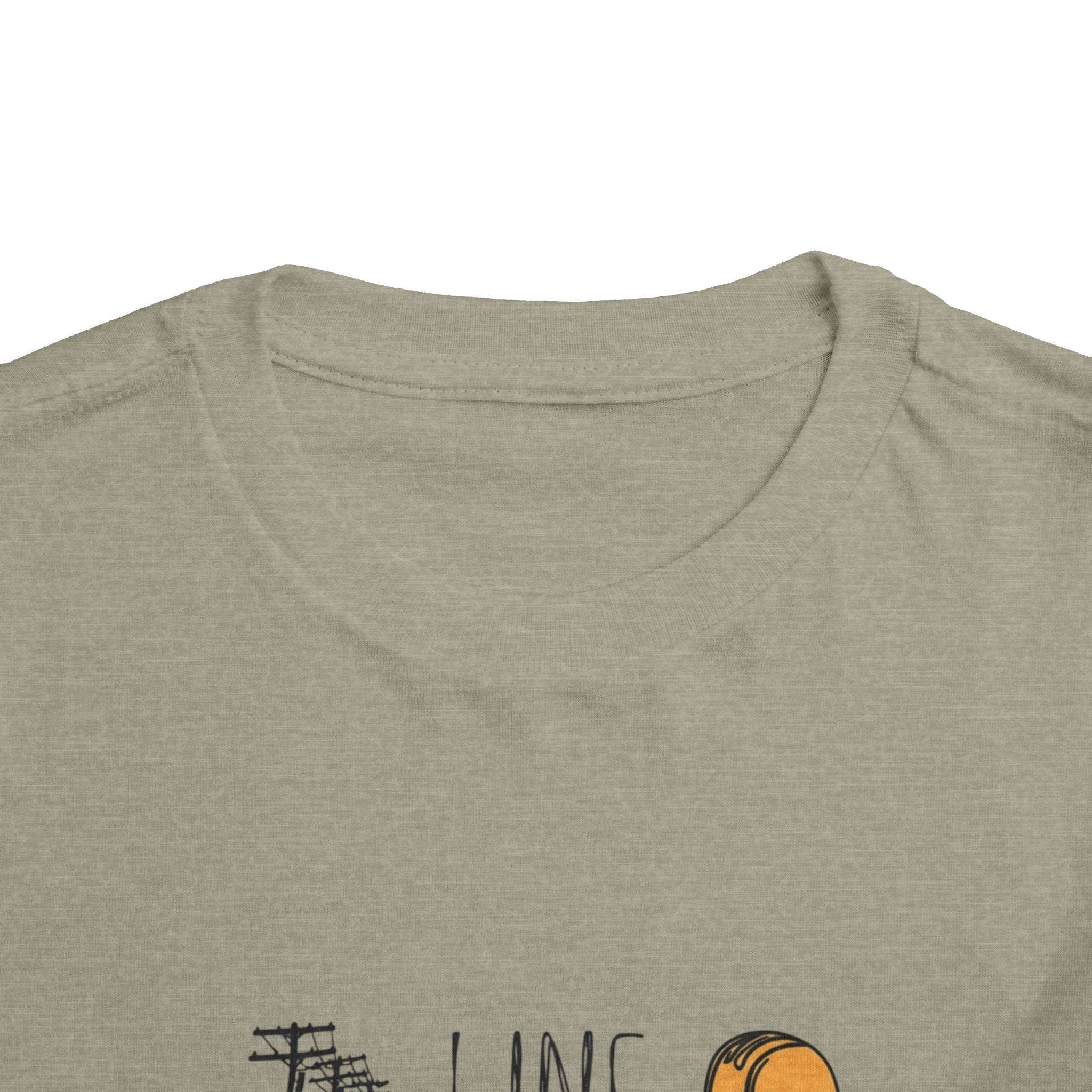 Toddler Line Life Tee, Kids Safety Shirt, Construction Theme, Funny Work Tee, Unique Gift for Boys, Personalized Toddler Apparel