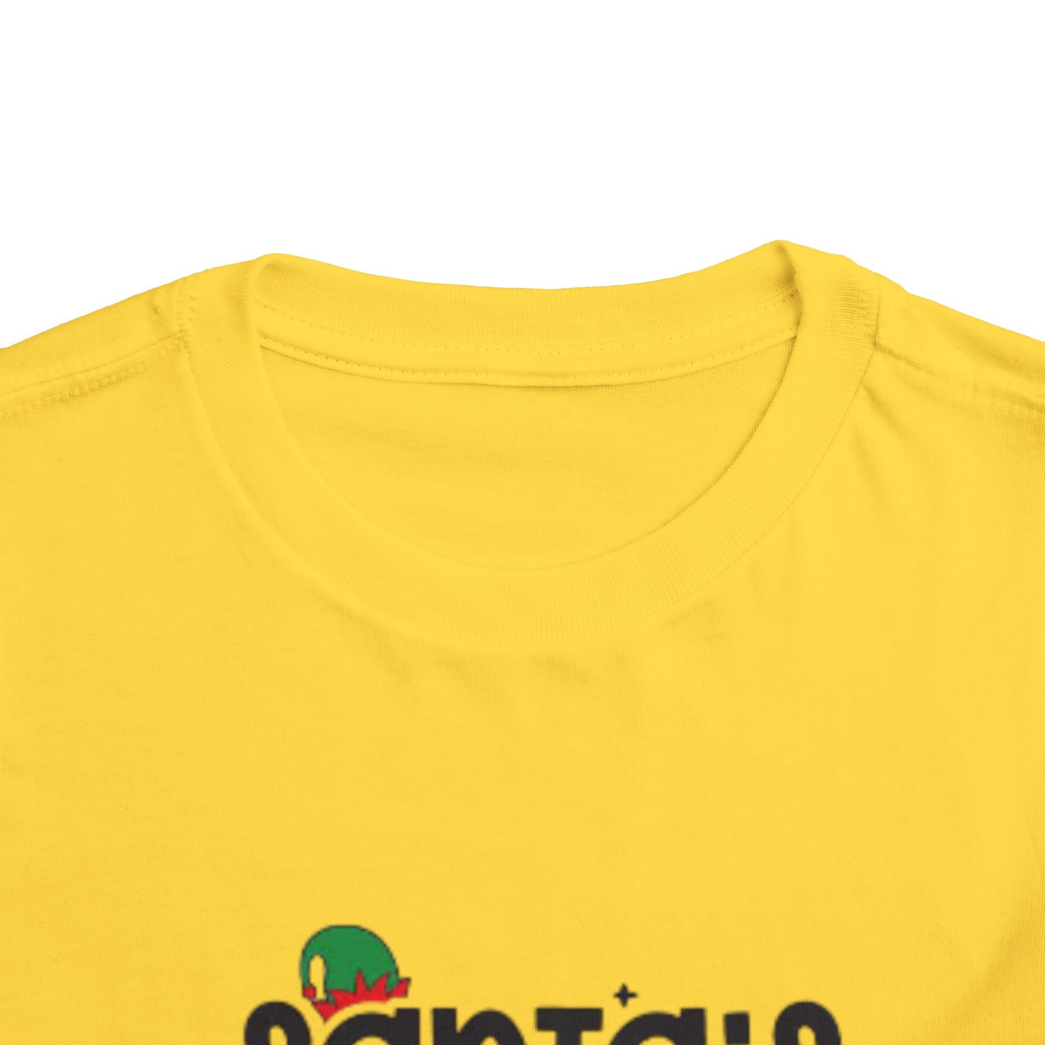 Santa's Cutest Elf Toddler Tee, Holiday Shirt, Christmas Clothing, Kids Apparel, Festive Gift, Elf T-Shirt