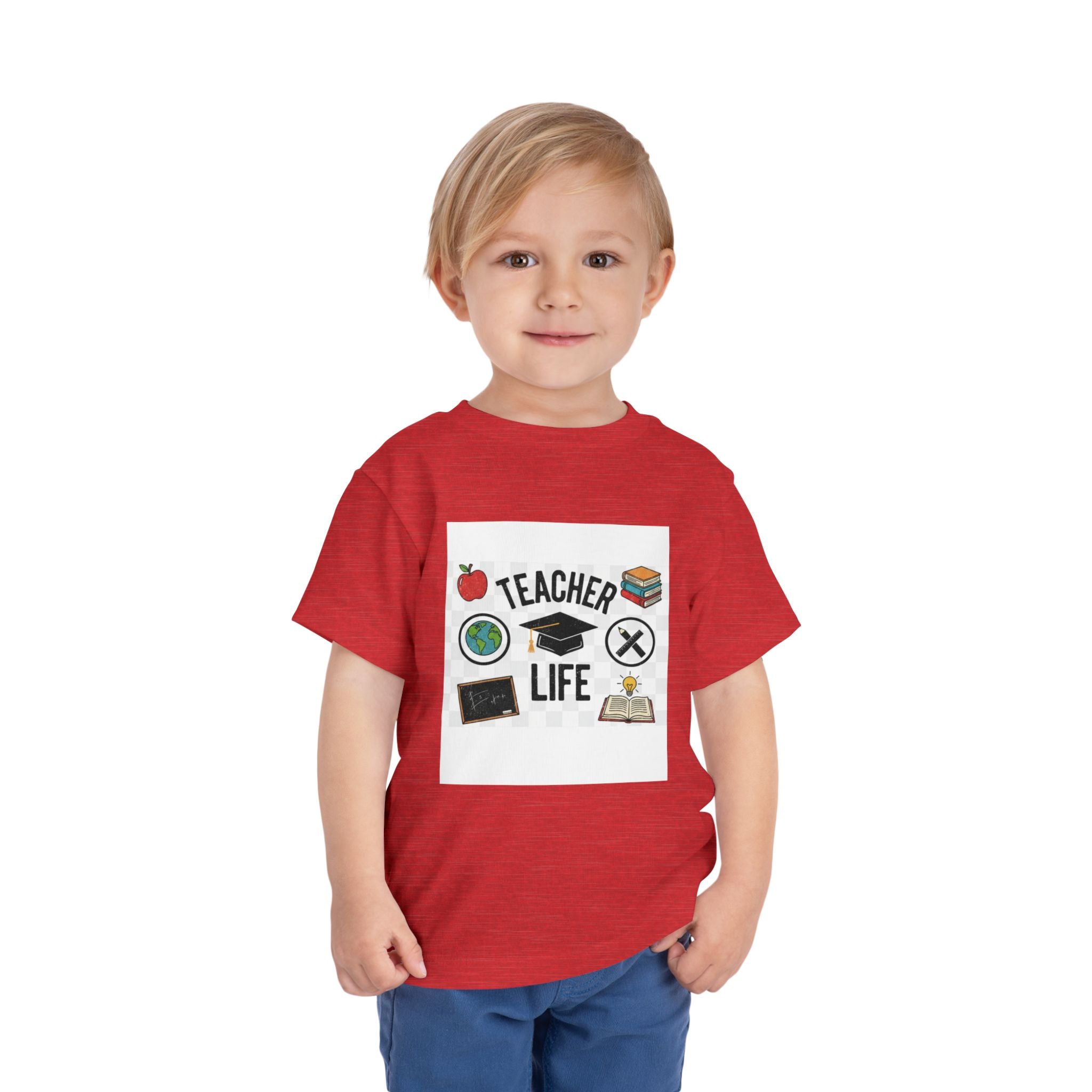 Teacher Life Toddler Tee, Cute Kids T-Shirt, Back to School Gift, Toddler Apparel, Educational Tee, Teacher Gift