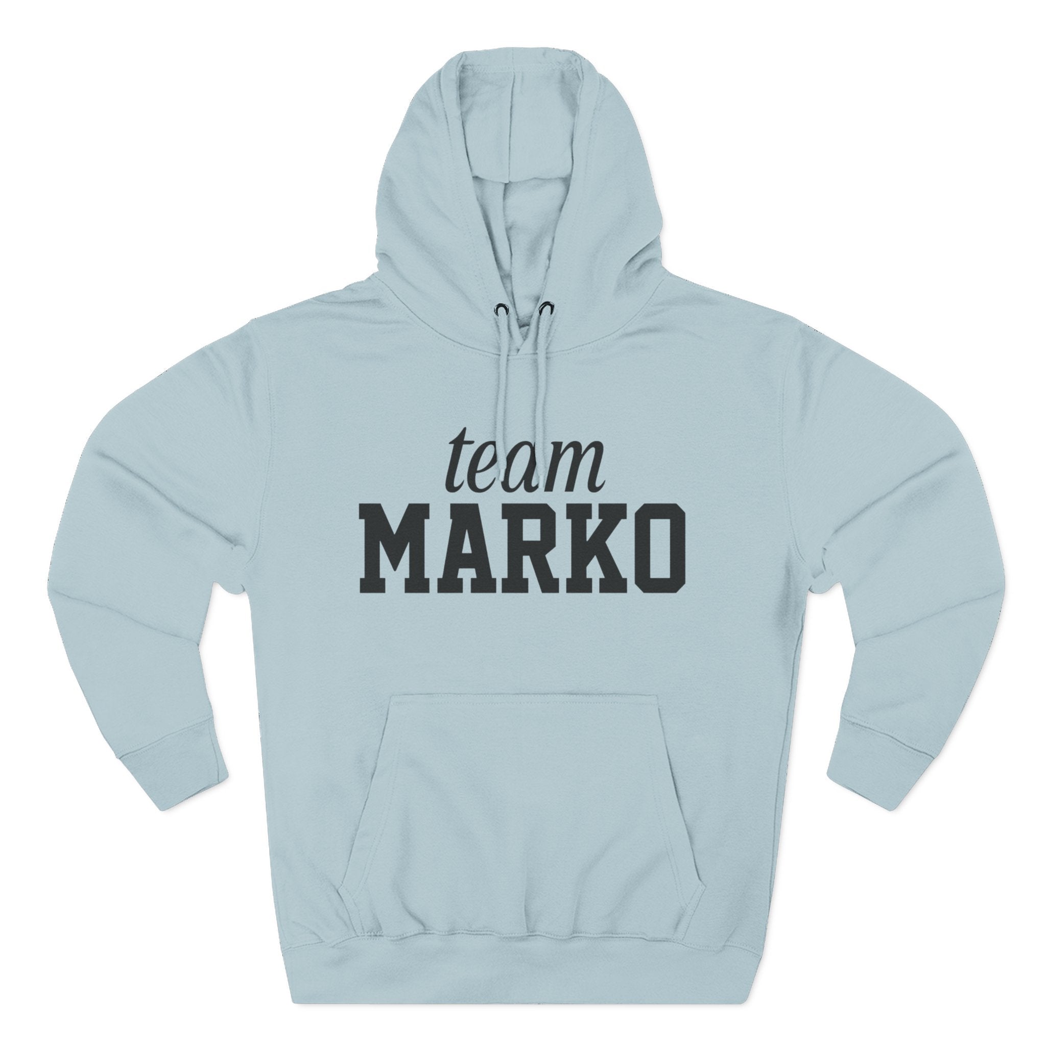 Team Marko Hoodie, Personalized Fleece Sweatshirt, Gift for Sports Fans, Casual Wear, Gym Outfit, Custom Hoodie