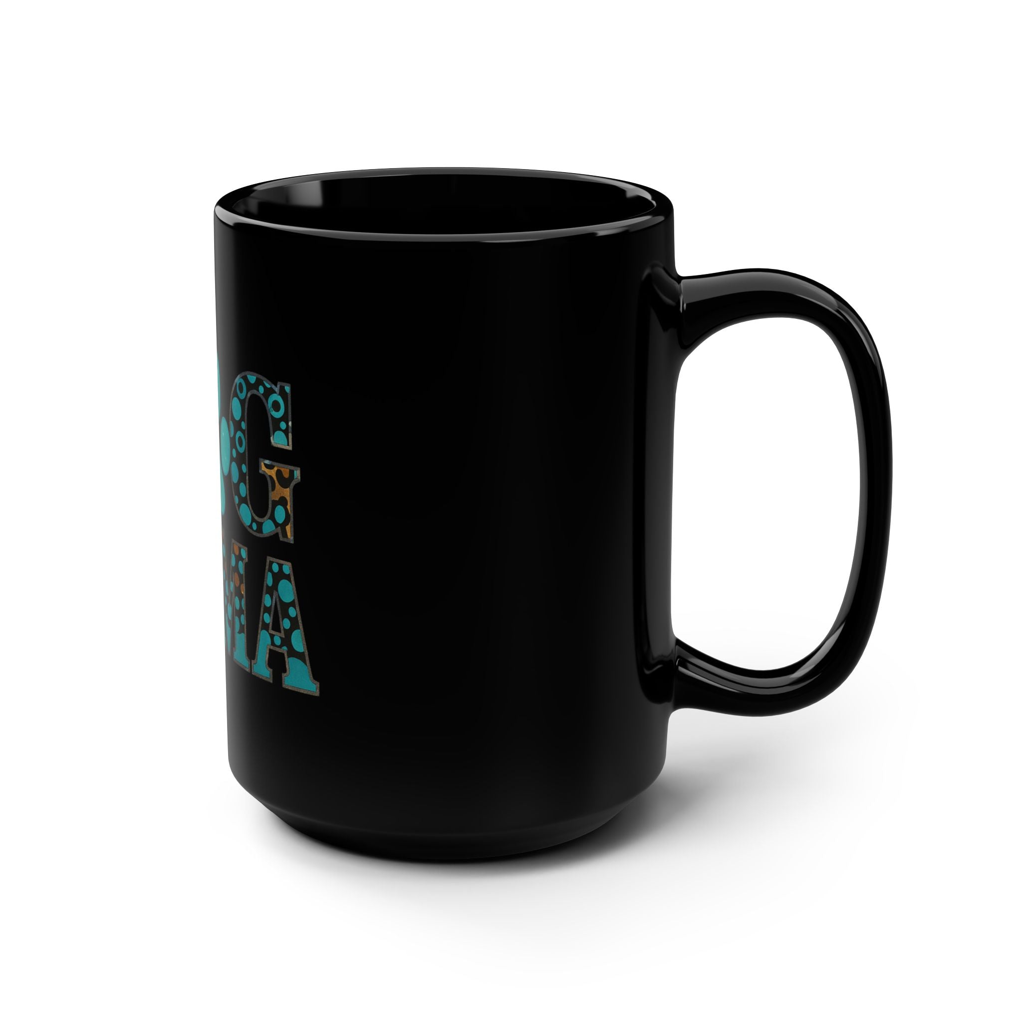 Dog Mama Mug - 15oz Black Coffee Cup, Gifts for Dog Lovers, Pet Owner Appreciation, Cozy Home Decor, Dog Mom Present