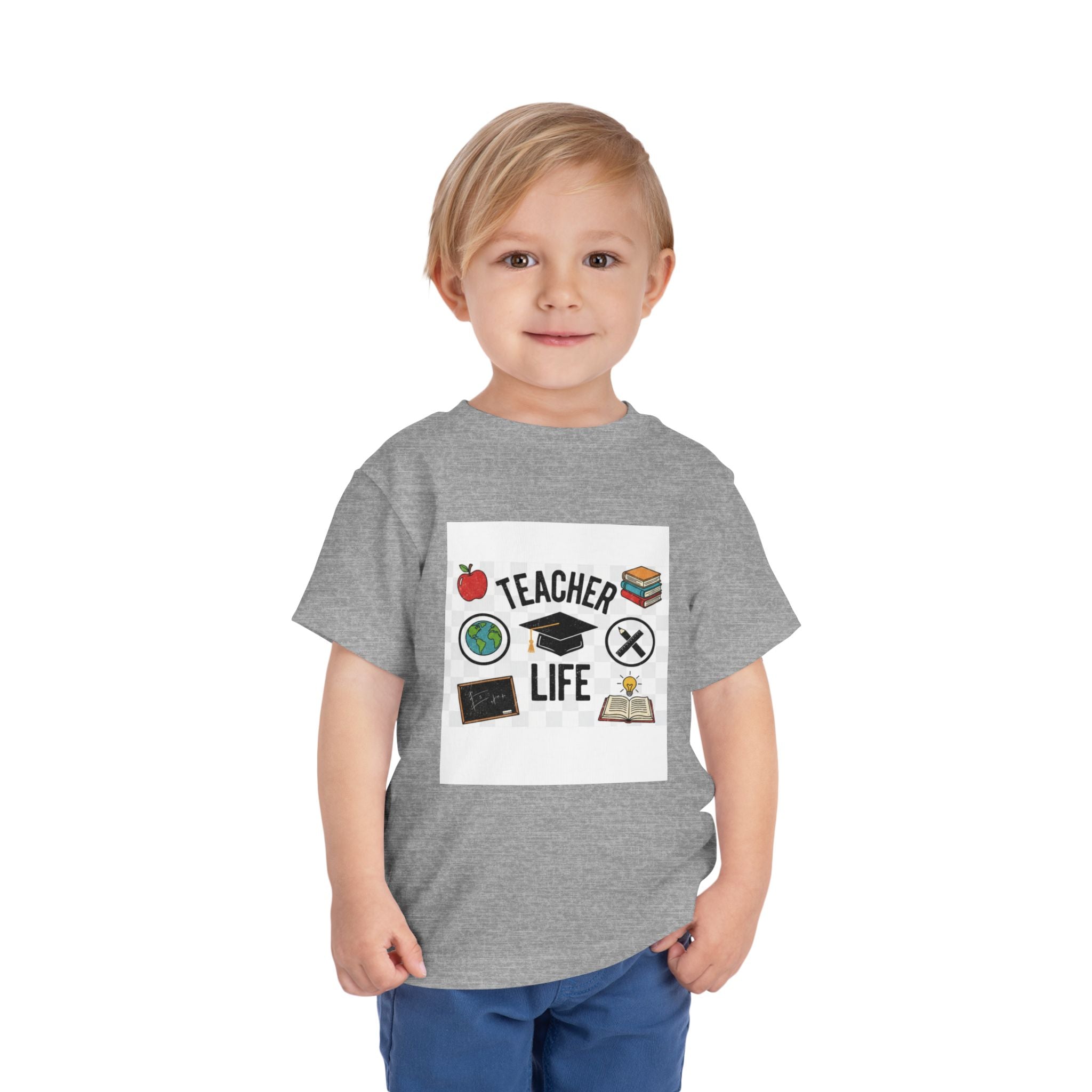 Teacher Life Toddler Tee, Cute Kids T-Shirt, Back to School Gift, Toddler Apparel, Educational Tee, Teacher Gift