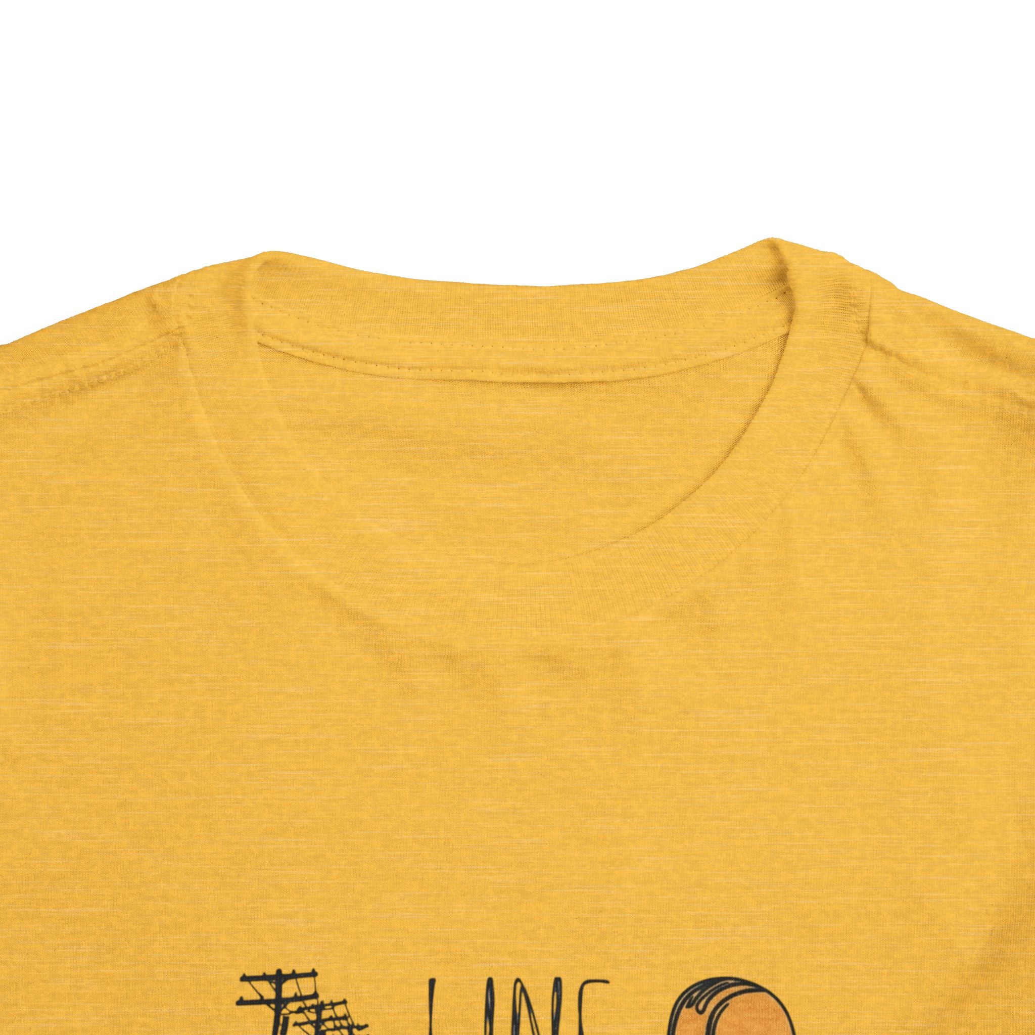 Toddler Line Life Tee, Kids Safety Shirt, Construction Theme, Funny Work Tee, Unique Gift for Boys, Personalized Toddler Apparel