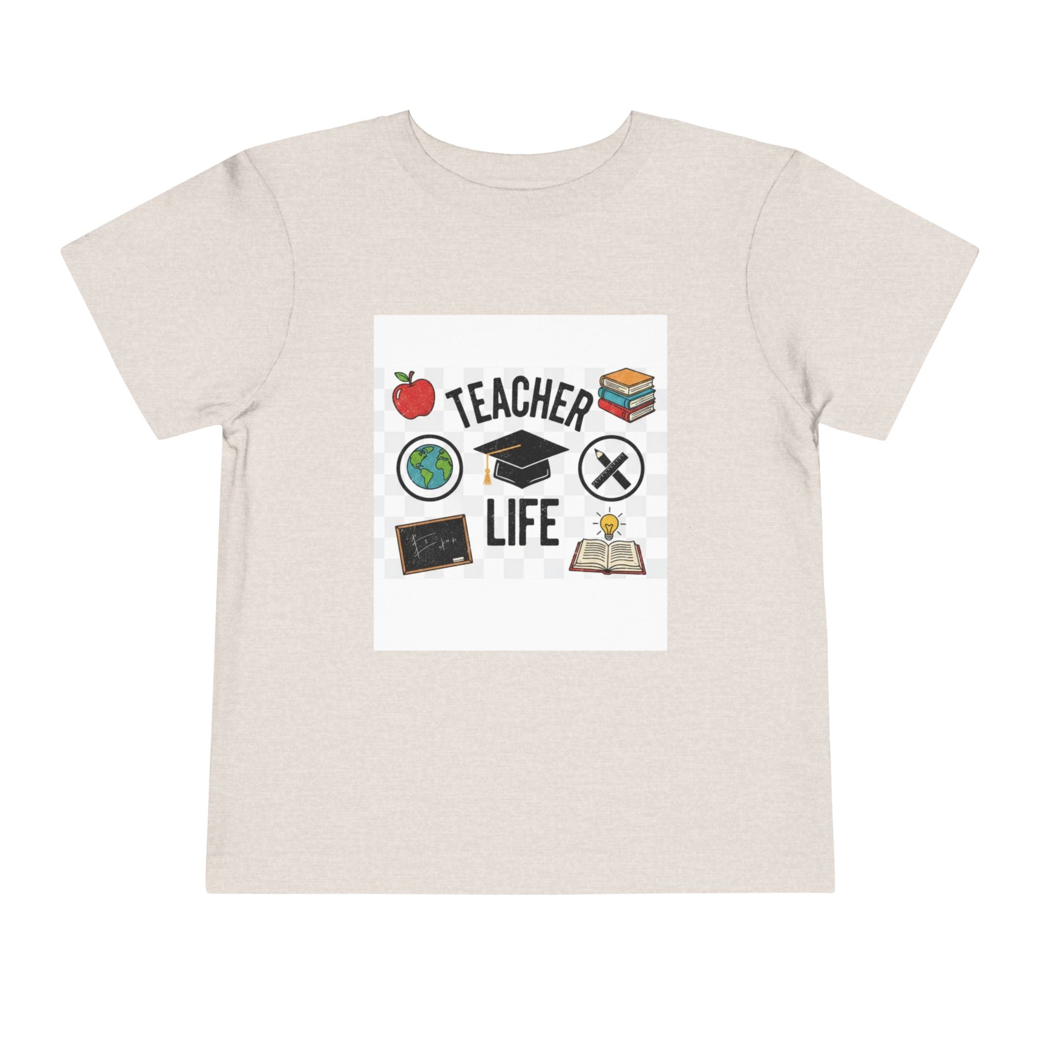 Teacher Life Toddler Tee, Cute Kids T-Shirt, Back to School Gift, Toddler Apparel, Educational Tee, Teacher Gift