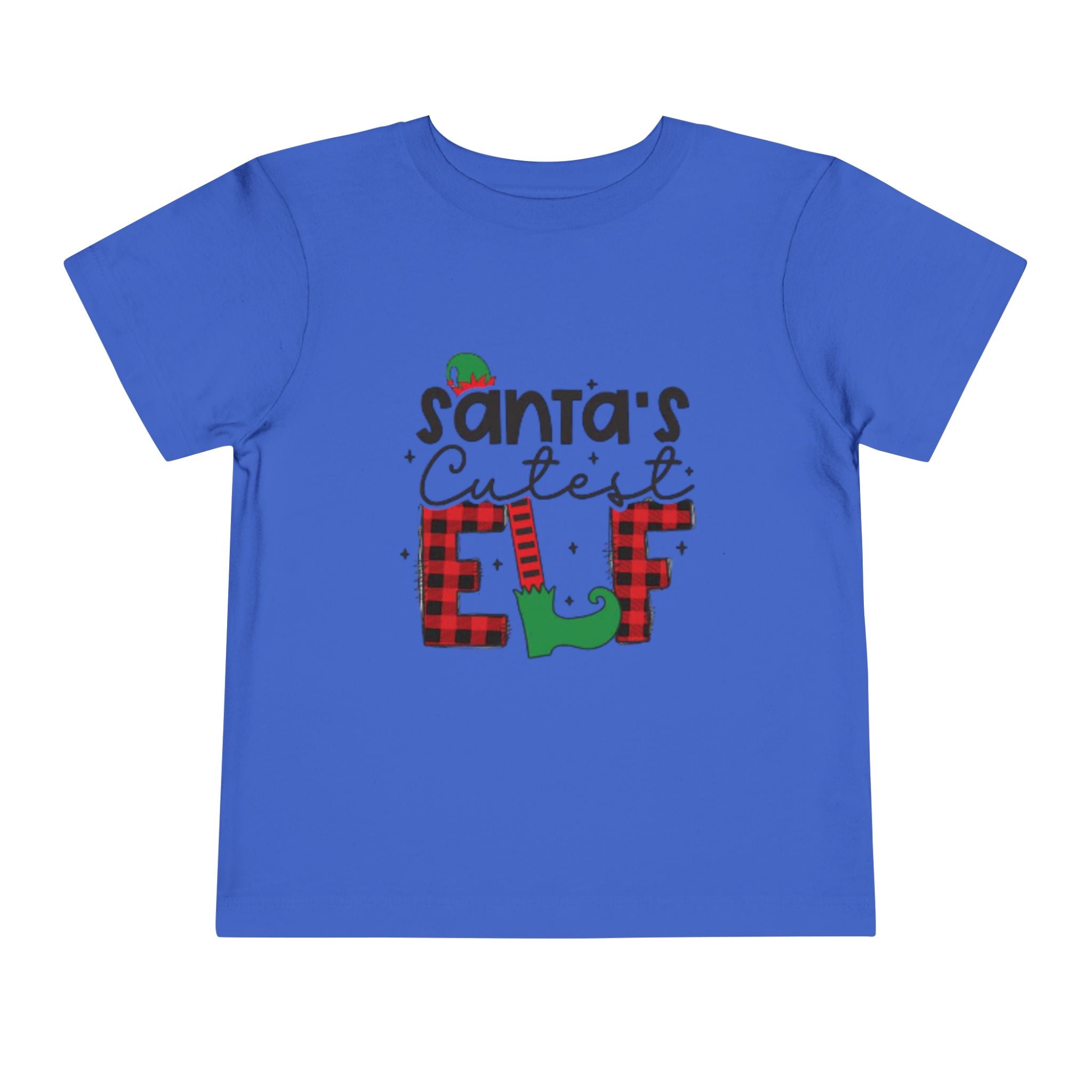 Santa's Cutest Elf Toddler Tee, Holiday Shirt, Christmas Clothing, Kids Apparel, Festive Gift, Elf T-Shirt