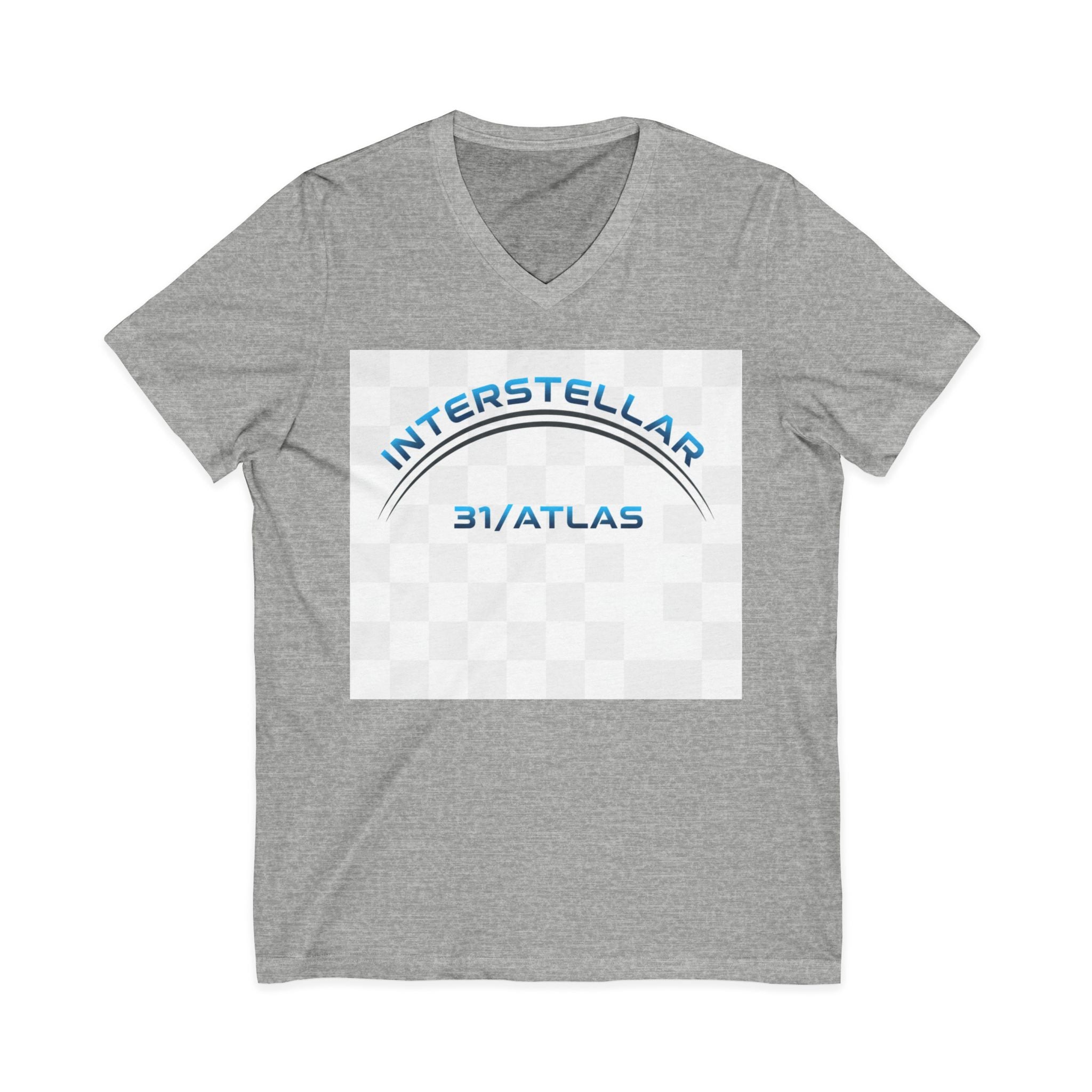 Interstellar V-Neck Tee, Unisex Graphic Tee, Spooky UFO Shirt, Space Lover Gift, Halloween T-Shirt