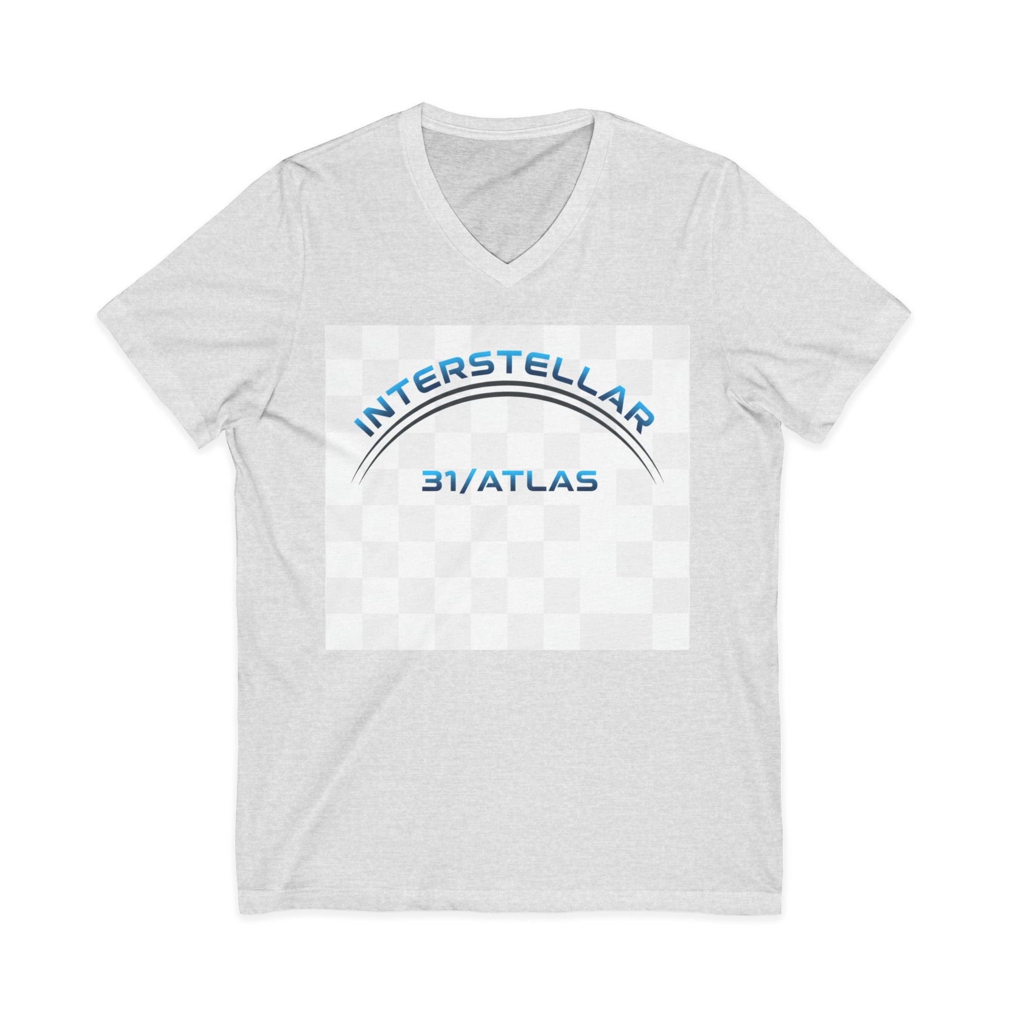 Interstellar V-Neck Tee, Unisex Graphic Tee, Spooky UFO Shirt, Space Lover Gift, Halloween T-Shirt