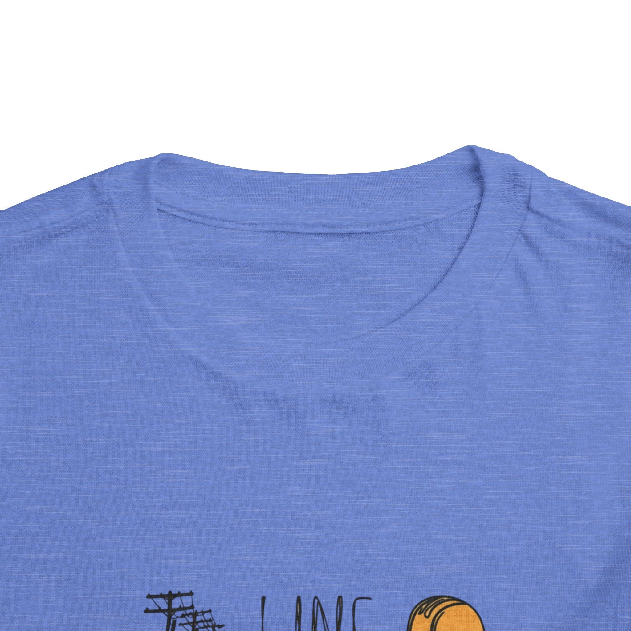 Toddler Line Life Tee, Kids Safety Shirt, Construction Theme, Funny Work Tee, Unique Gift for Boys, Personalized Toddler Apparel