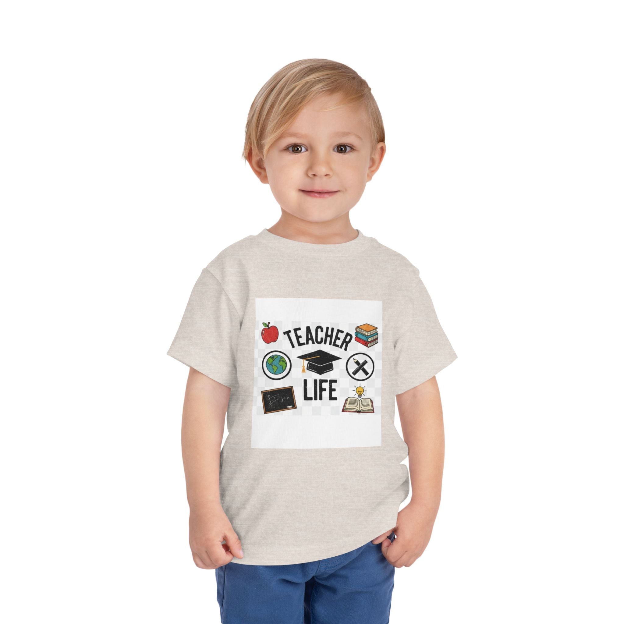 Teacher Life Toddler Tee, Cute Kids T-Shirt, Back to School Gift, Toddler Apparel, Educational Tee, Teacher Gift