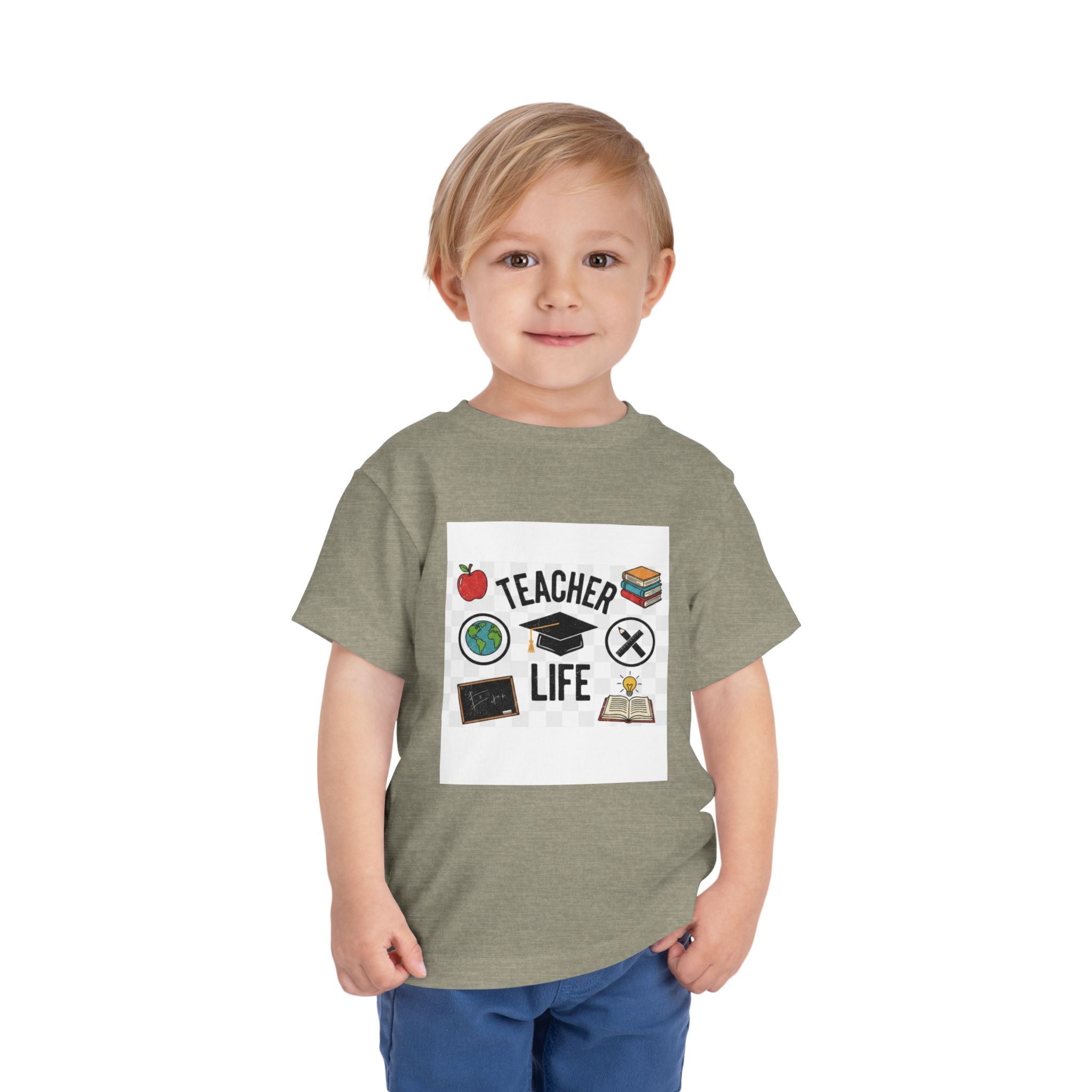Teacher Life Toddler Tee, Cute Kids T-Shirt, Back to School Gift, Toddler Apparel, Educational Tee, Teacher Gift
