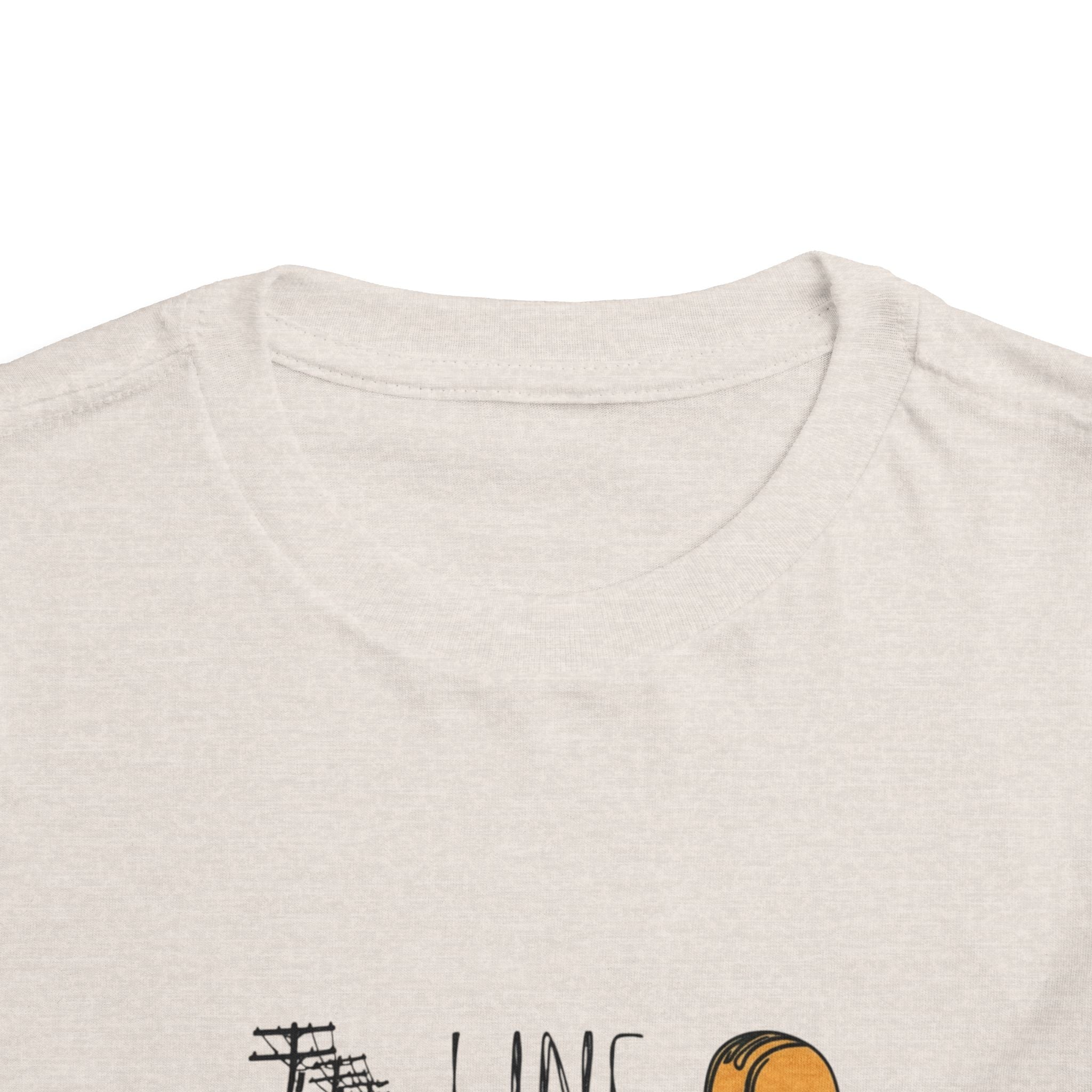 Toddler Line Life Tee, Kids Safety Shirt, Construction Theme, Funny Work Tee, Unique Gift for Boys, Personalized Toddler Apparel