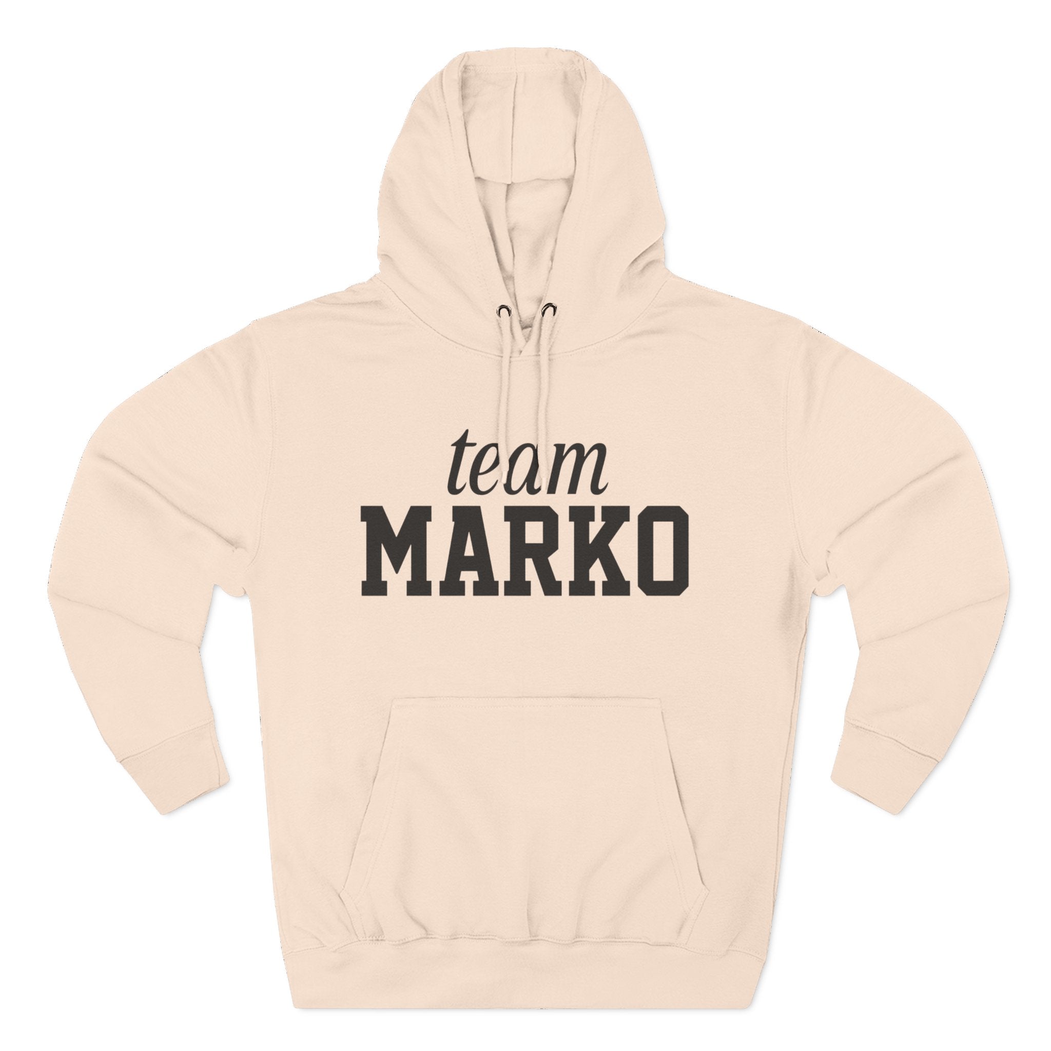Team Marko Hoodie, Personalized Fleece Sweatshirt, Gift for Sports Fans, Casual Wear, Gym Outfit, Custom Hoodie