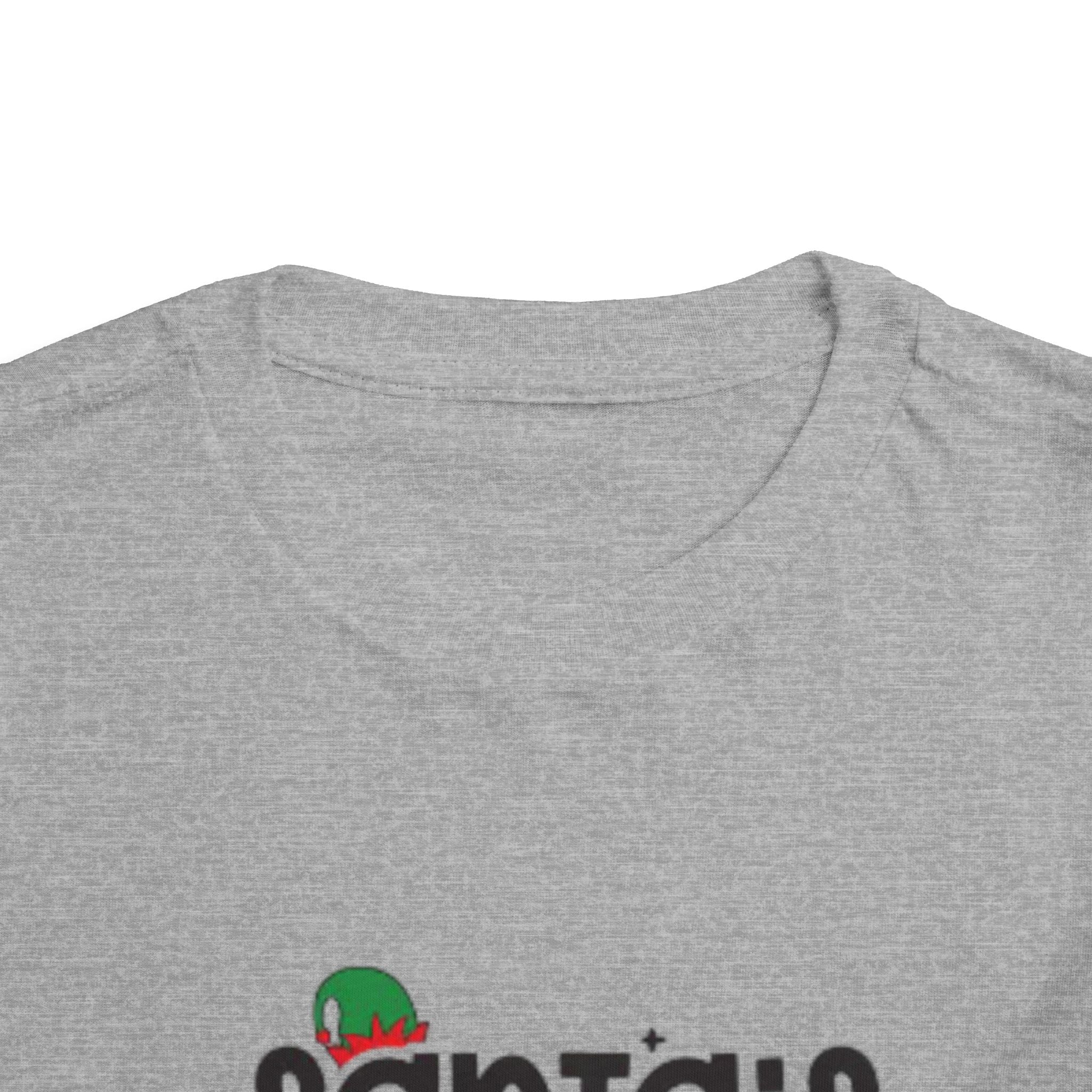 Santa's Cutest Elf Toddler Tee, Holiday Shirt, Christmas Clothing, Kids Apparel, Festive Gift, Elf T-Shirt