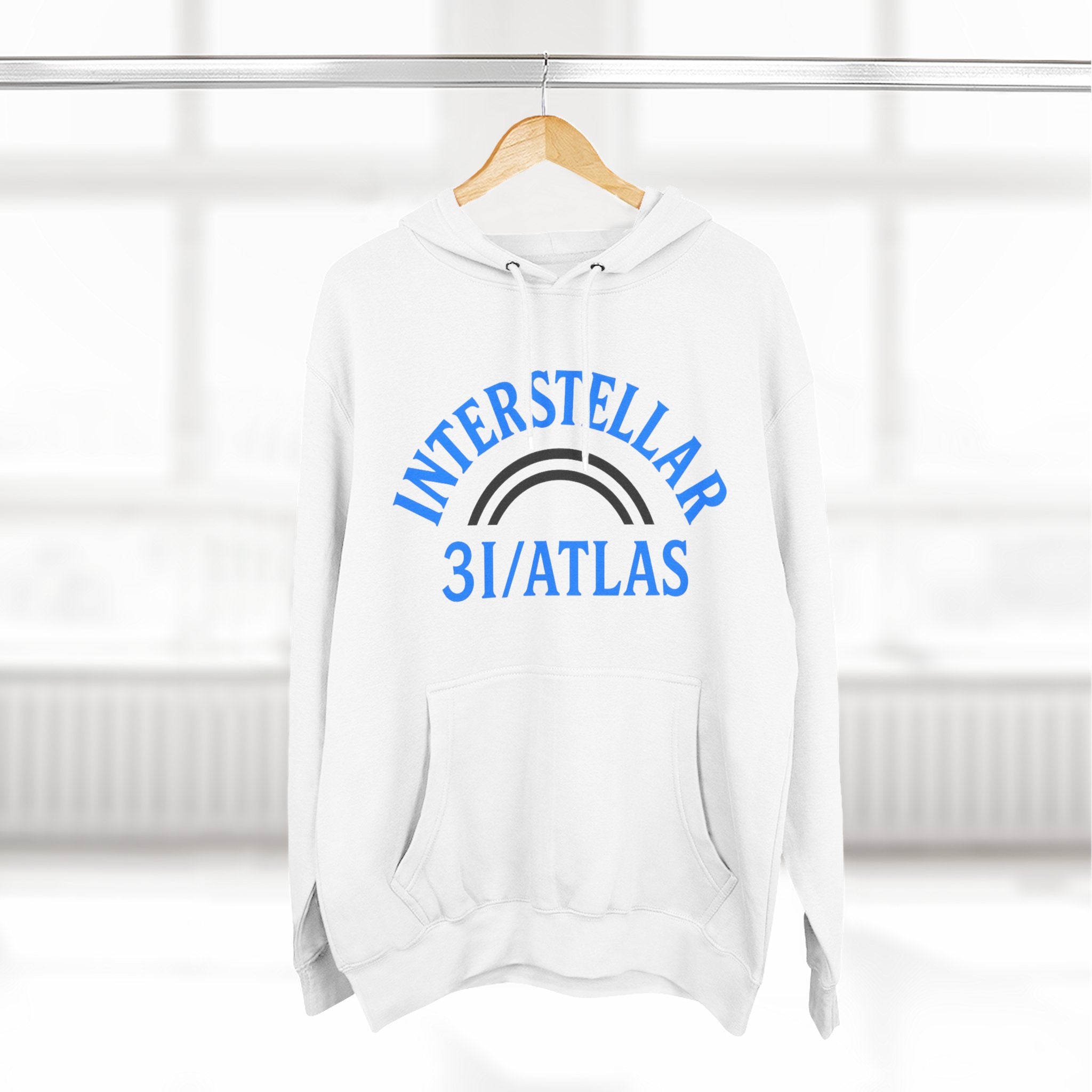 Interstellar Three-Panel Fleece Hoodie - Cozy Casual Wear, Gift for Space Lovers, Unisex Hoodie, Stellar Fashion, Cozy Outfits