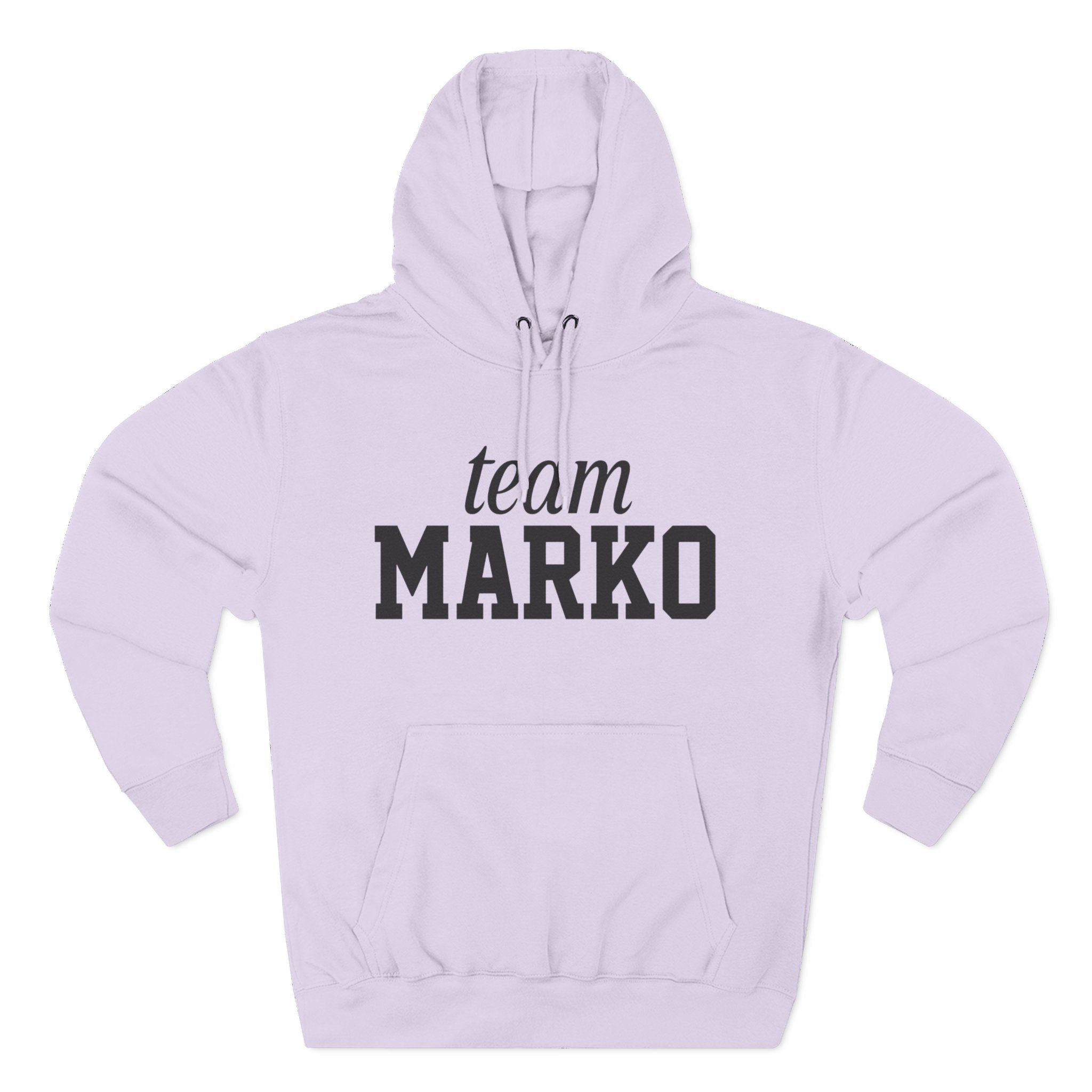 Team Marko Hoodie, Personalized Fleece Sweatshirt, Gift for Sports Fans, Casual Wear, Gym Outfit, Custom Hoodie