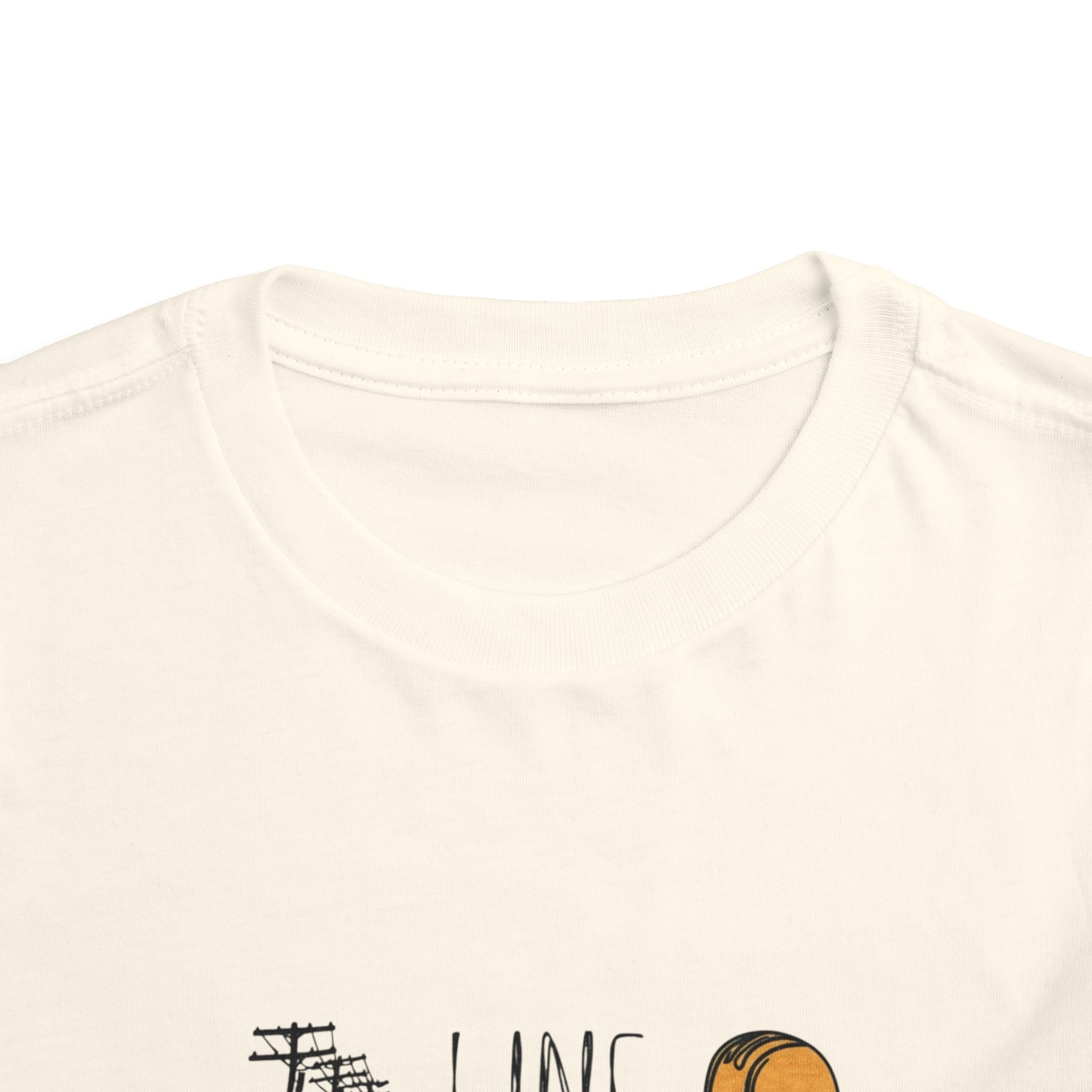 Toddler Line Life Tee, Kids Safety Shirt, Construction Theme, Funny Work Tee, Unique Gift for Boys, Personalized Toddler Apparel