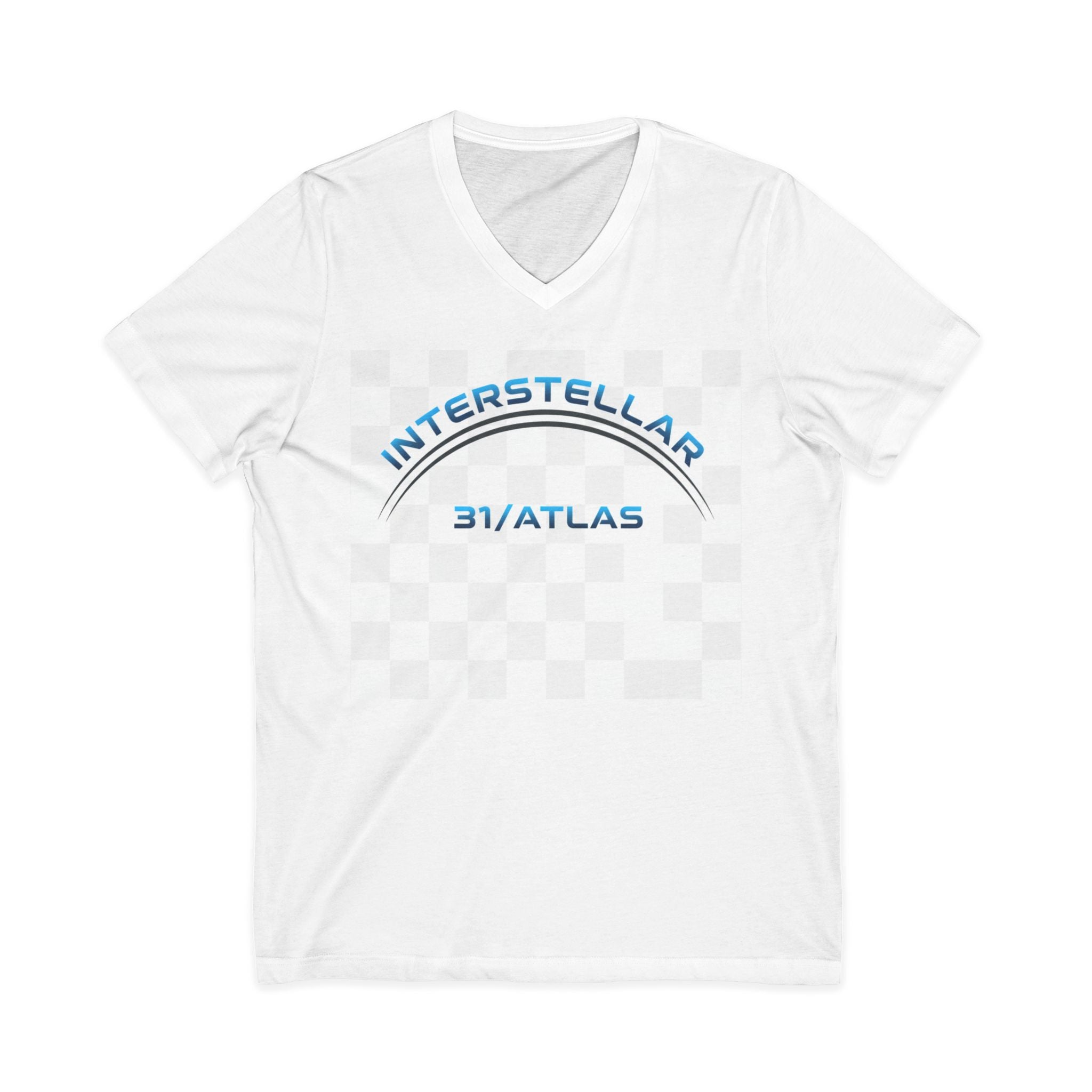 Interstellar V-Neck Tee, Unisex Graphic Tee, Spooky UFO Shirt, Space Lover Gift, Halloween T-Shirt