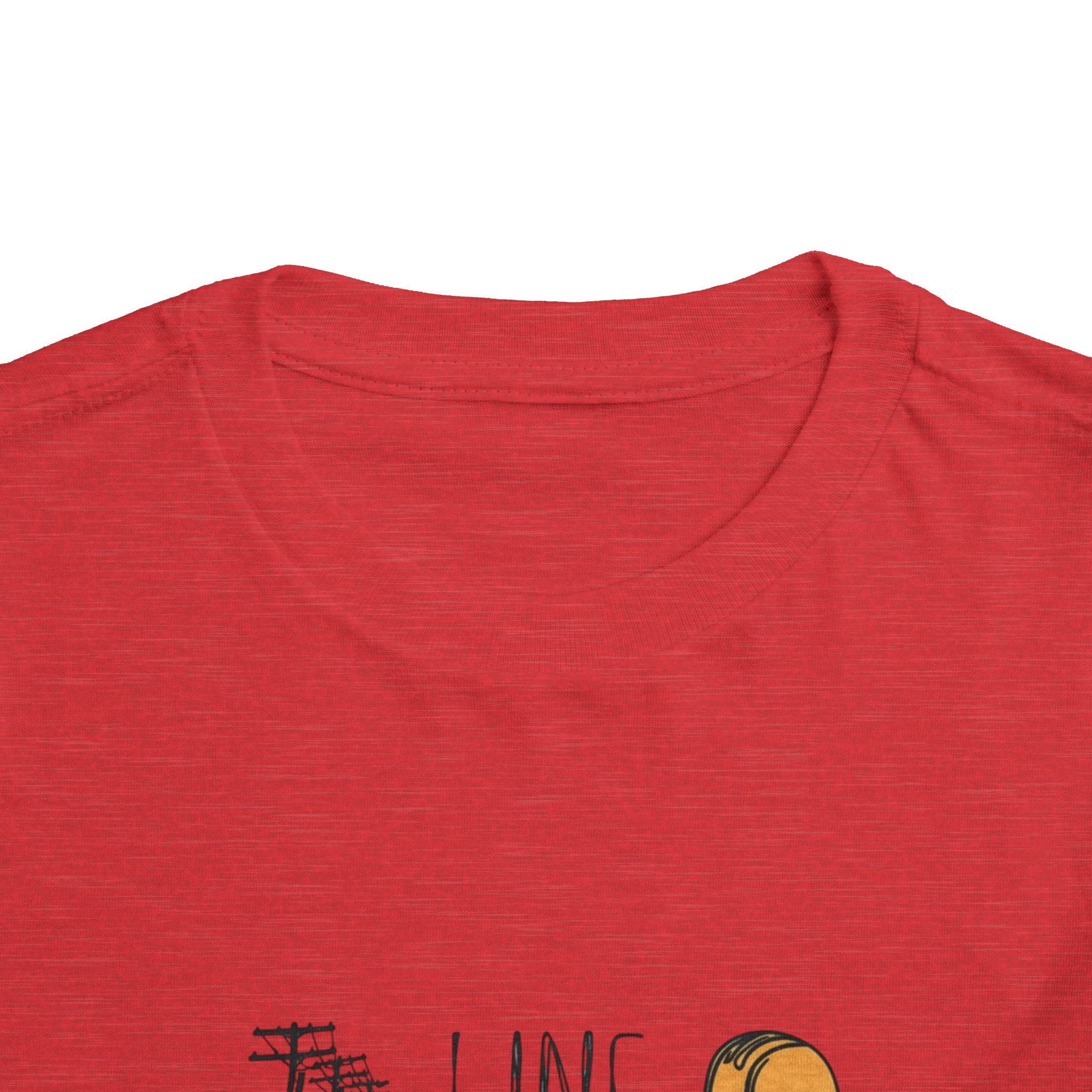 Toddler Line Life Tee, Kids Safety Shirt, Construction Theme, Funny Work Tee, Unique Gift for Boys, Personalized Toddler Apparel