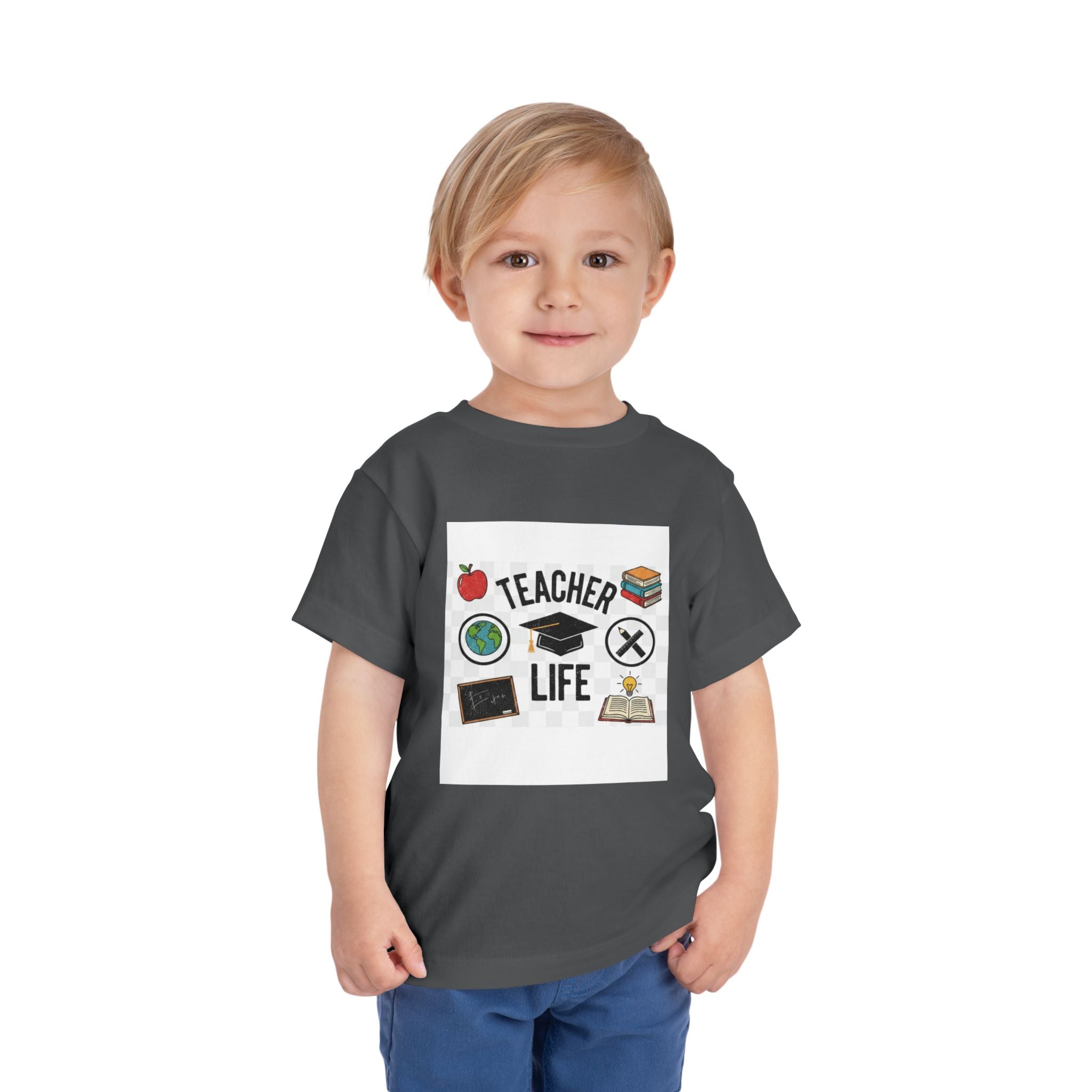 Teacher Life Toddler Tee, Cute Kids T-Shirt, Back to School Gift, Toddler Apparel, Educational Tee, Teacher Gift