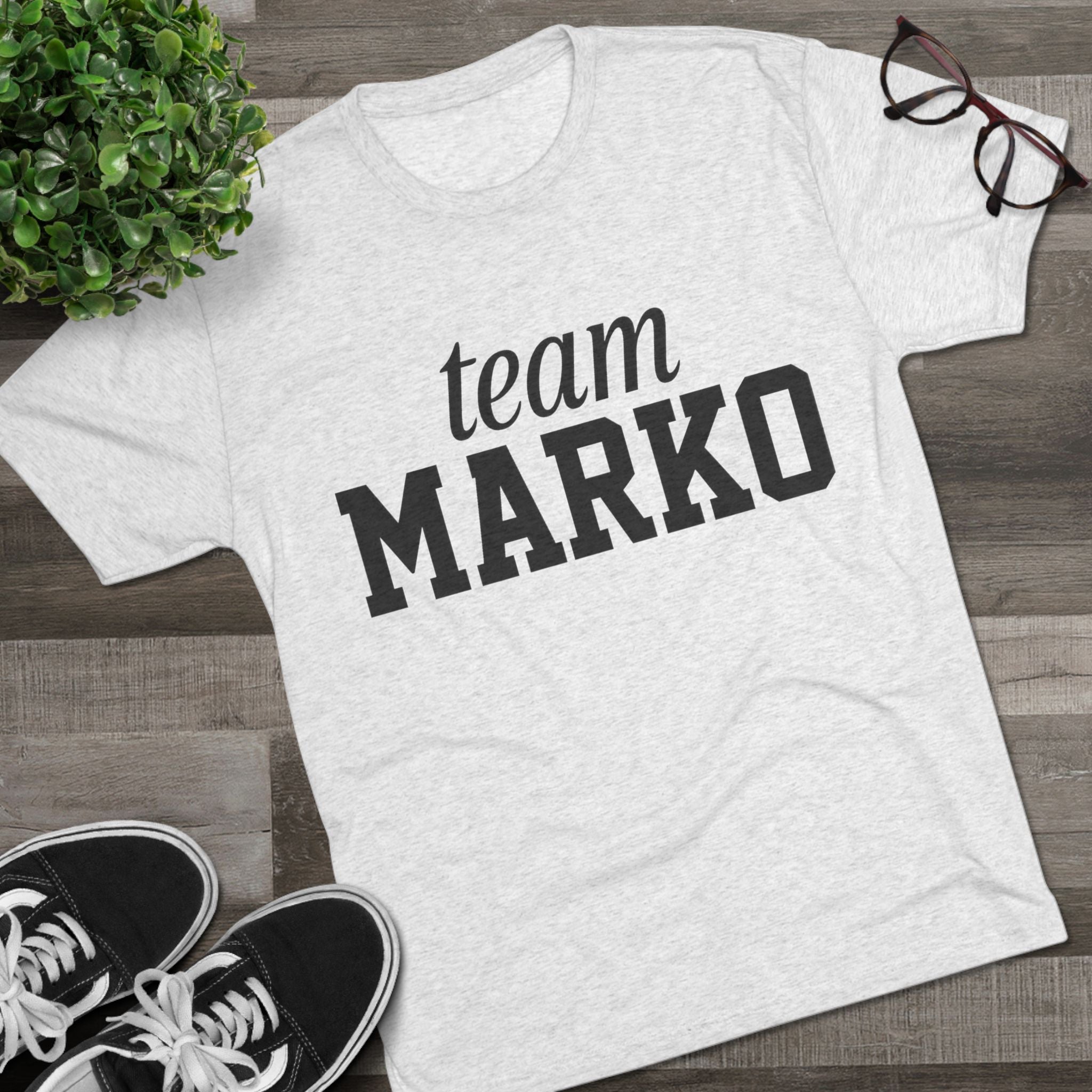 Team Marko Unisex Crew Tee, Perfect for Sports Fans, Casual Wear, Team Events, Family Gatherings, Gifts for Graduates