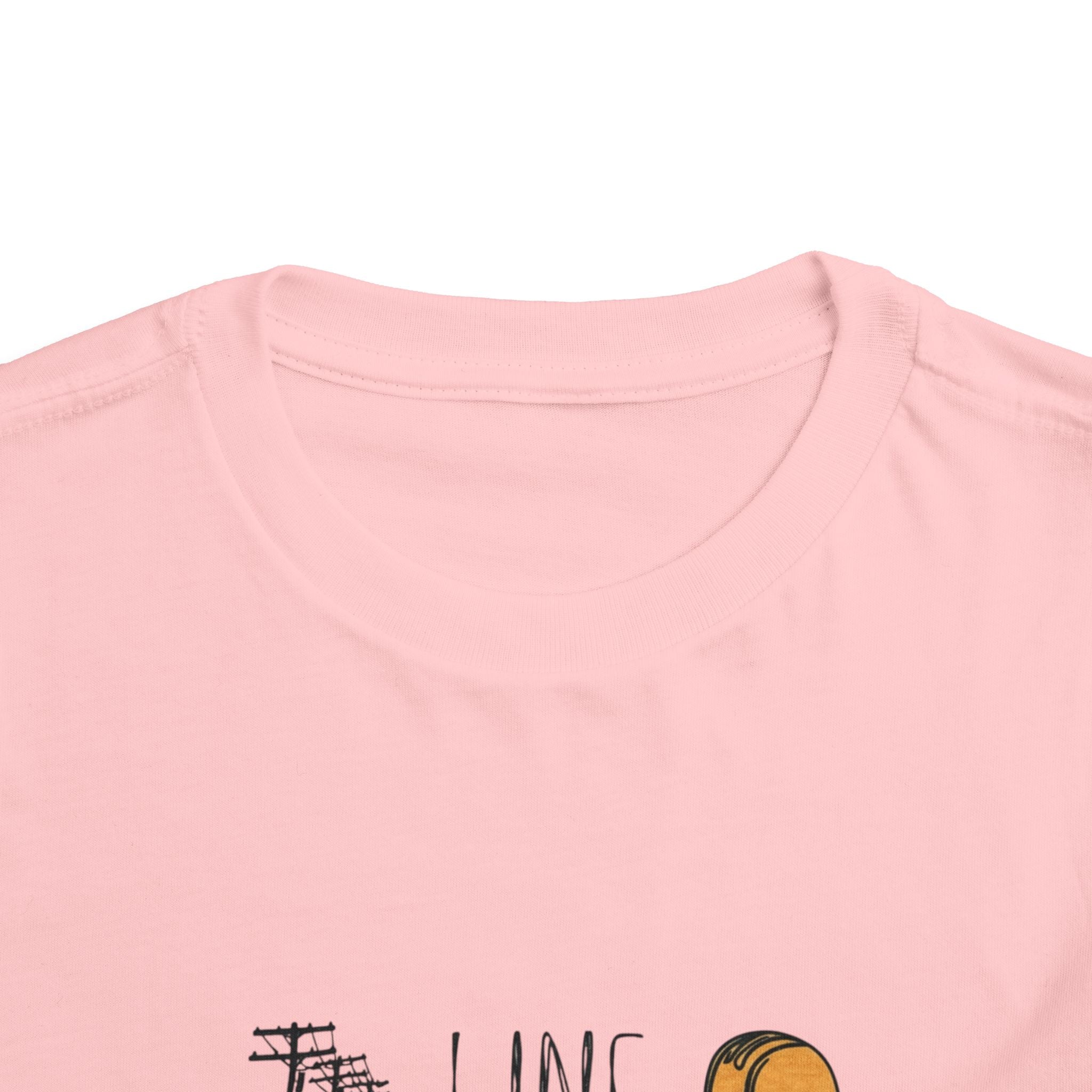 Toddler Line Life Tee, Kids Safety Shirt, Construction Theme, Funny Work Tee, Unique Gift for Boys, Personalized Toddler Apparel