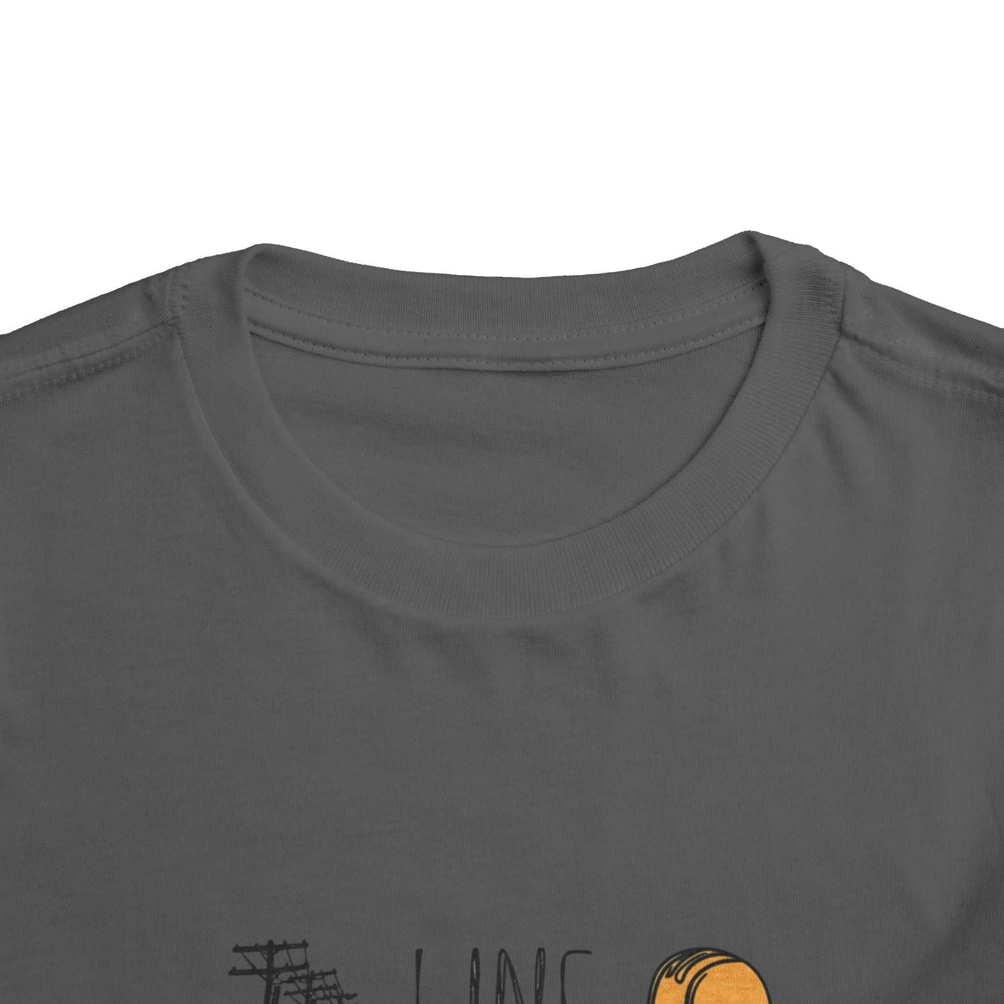 Toddler Line Life Tee, Kids Safety Shirt, Construction Theme, Funny Work Tee, Unique Gift for Boys, Personalized Toddler Apparel