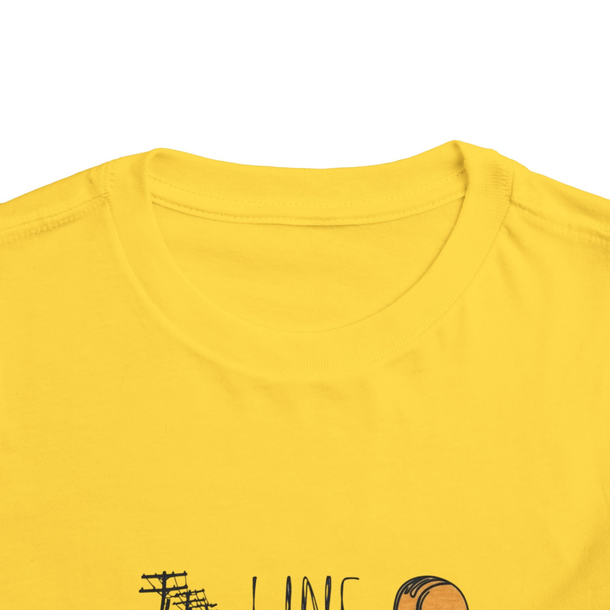 Toddler Line Life Tee, Kids Safety Shirt, Construction Theme, Funny Work Tee, Unique Gift for Boys, Personalized Toddler Apparel