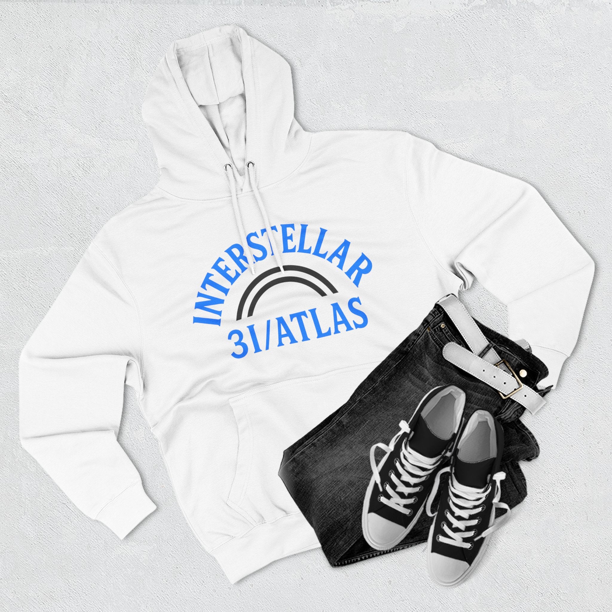 Interstellar Three-Panel Fleece Hoodie - Cozy Casual Wear, Gift for Space Lovers, Unisex Hoodie, Stellar Fashion, Cozy Outfits