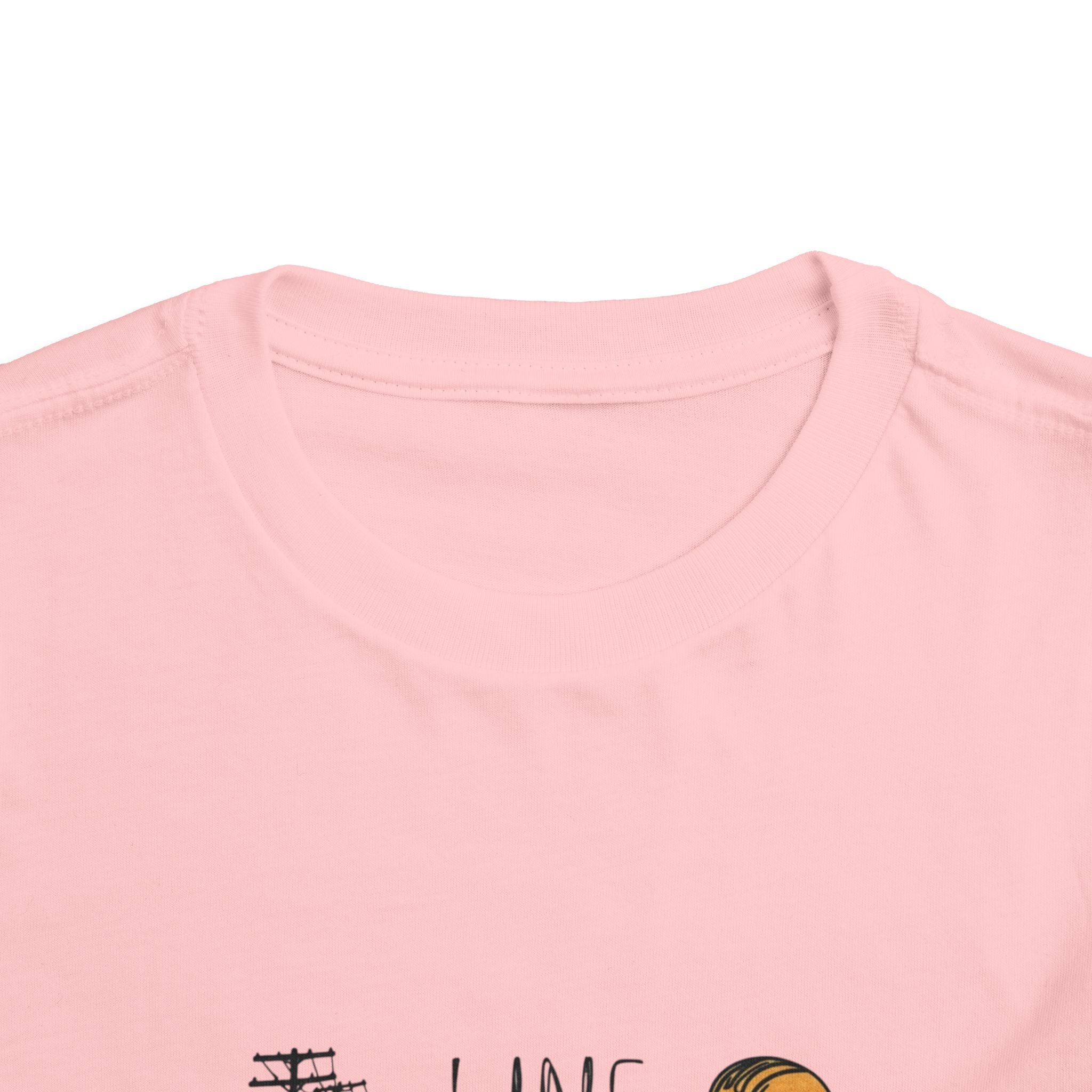 Toddler Line Life Tee, Kids Safety Shirt, Construction Theme, Funny Work Tee, Unique Gift for Boys, Personalized Toddler Apparel