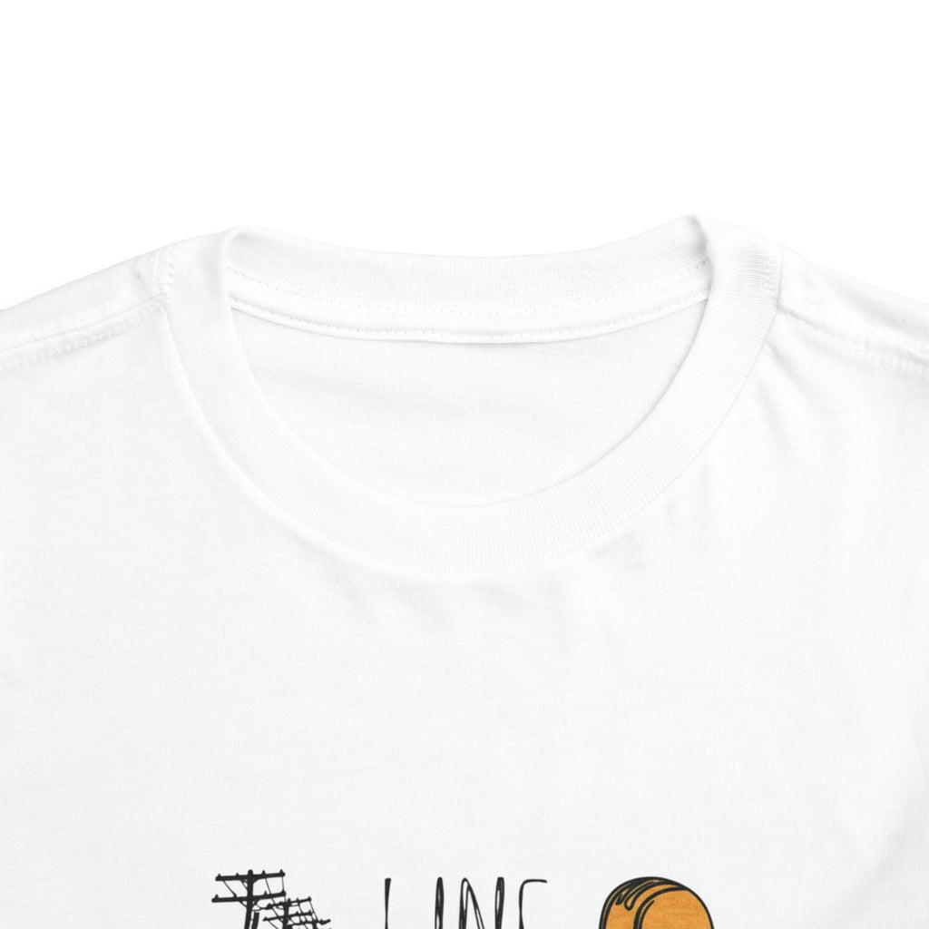 Toddler Line Life Tee, Kids Safety Shirt, Construction Theme, Funny Work Tee, Unique Gift for Boys, Personalized Toddler Apparel