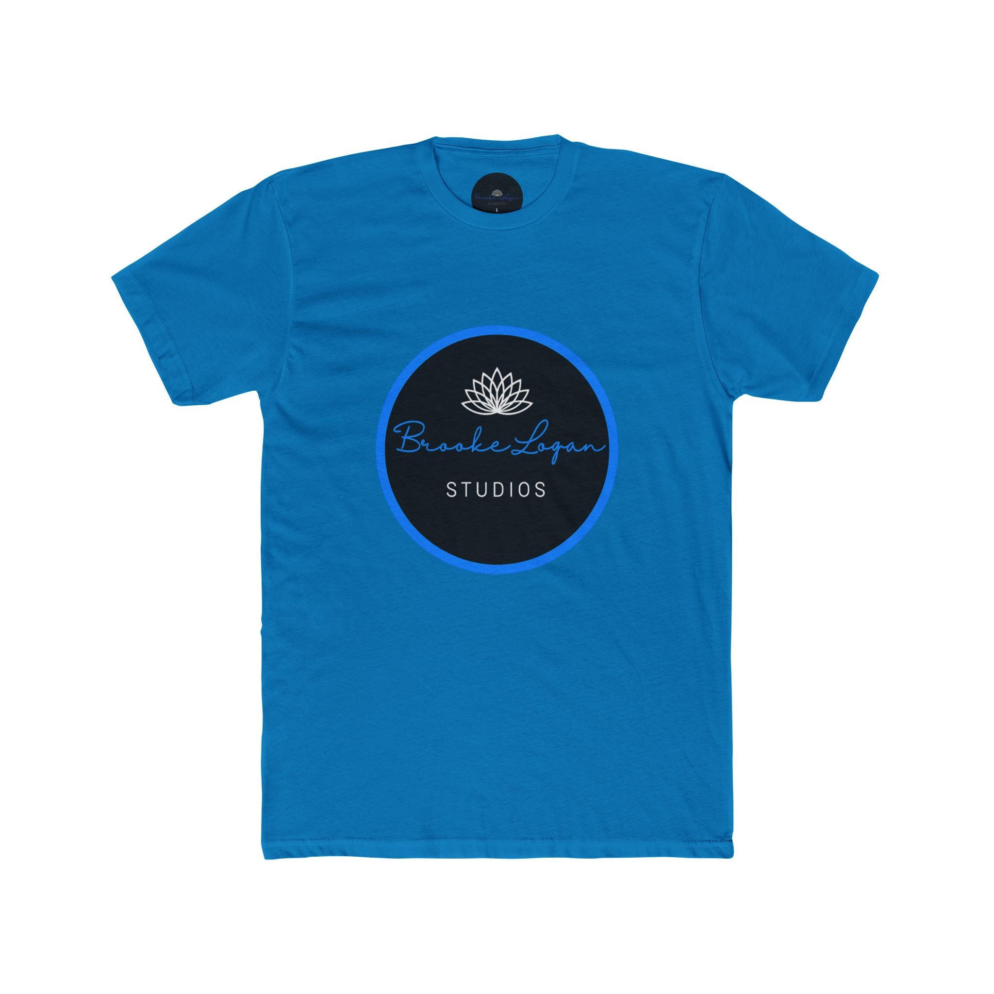 Studio Logo T‑Shirt — Blue Lotus 'Breatheloop Studios' Crew Tee