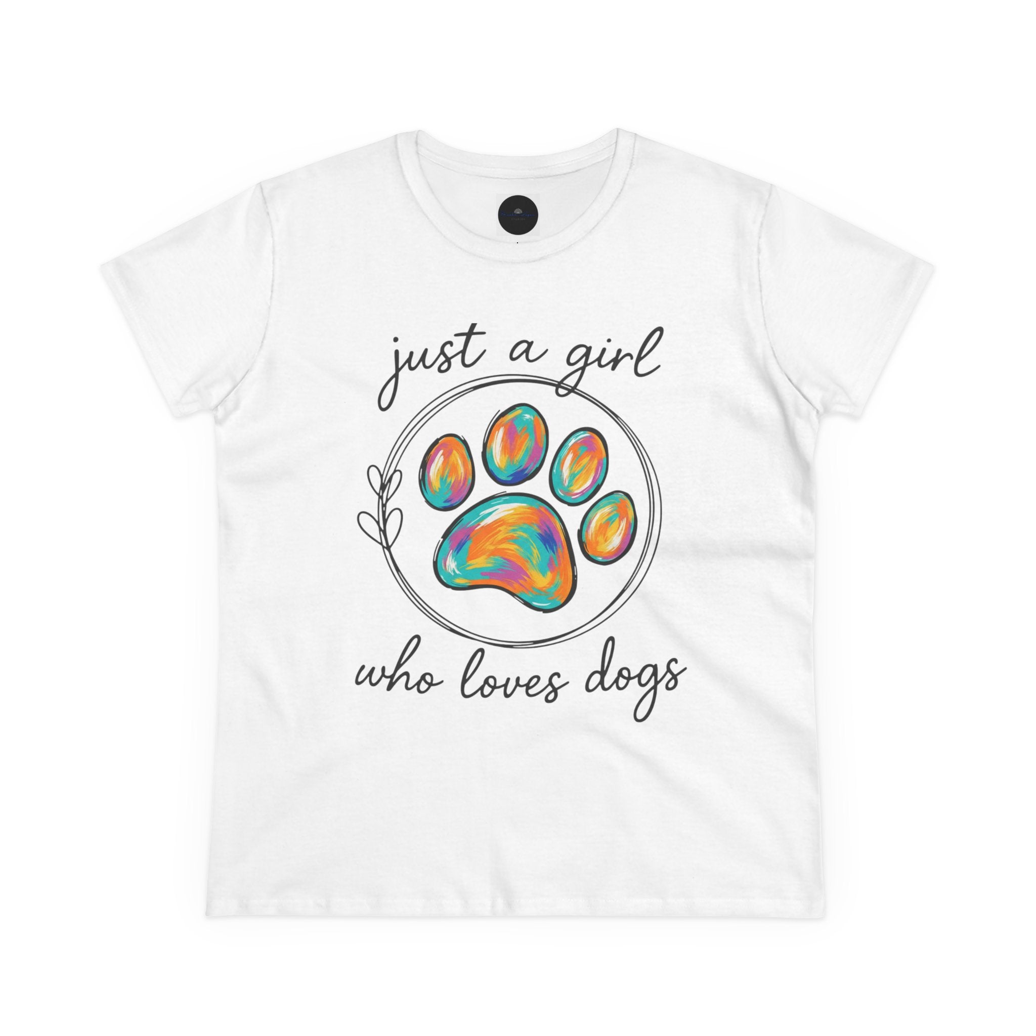 Just a Girl Who Loves Dogs Cotton Tee