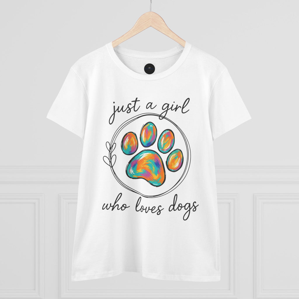 Just a Girl Who Loves Dogs Cotton Tee