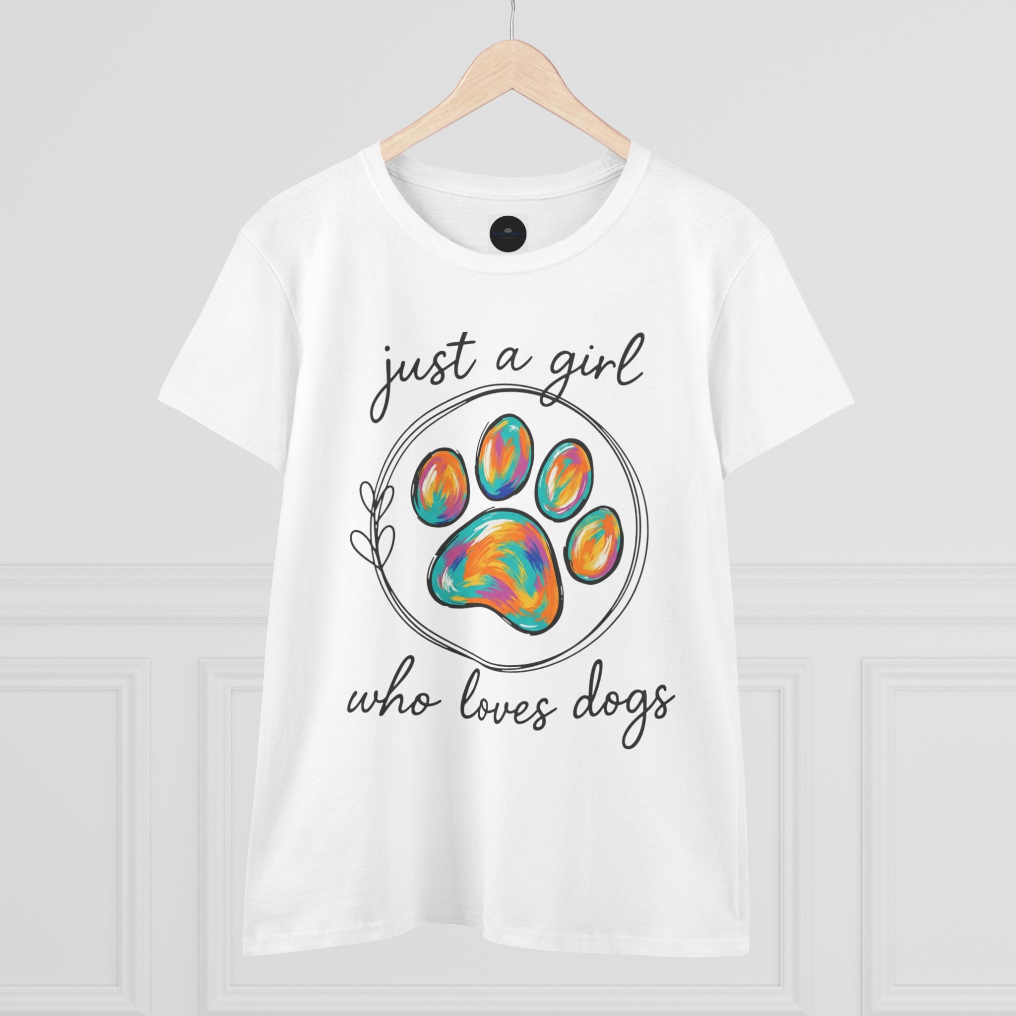 Just a Girl Who Loves Dogs Cotton Tee