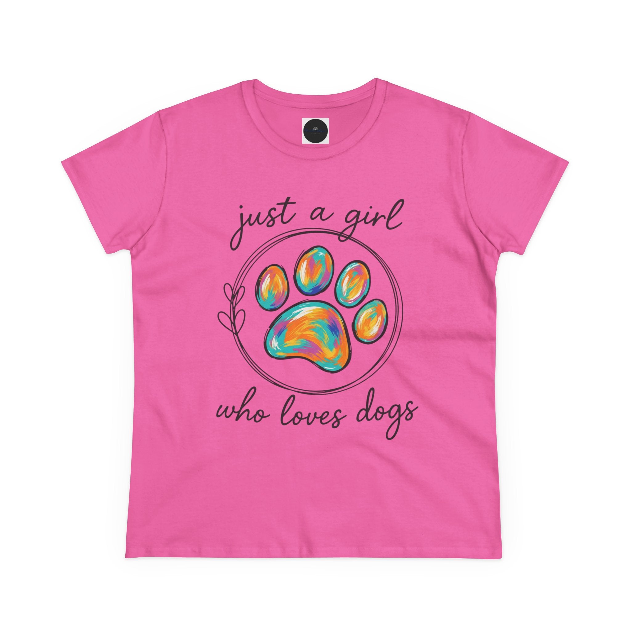 Just a Girl Who Loves Dogs Cotton Tee