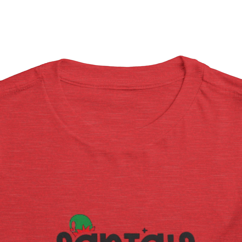 Santa's Cutest Elf Toddler Tee, Holiday Shirt, Christmas Clothing, Kids Apparel, Festive Gift, Elf T-Shirt