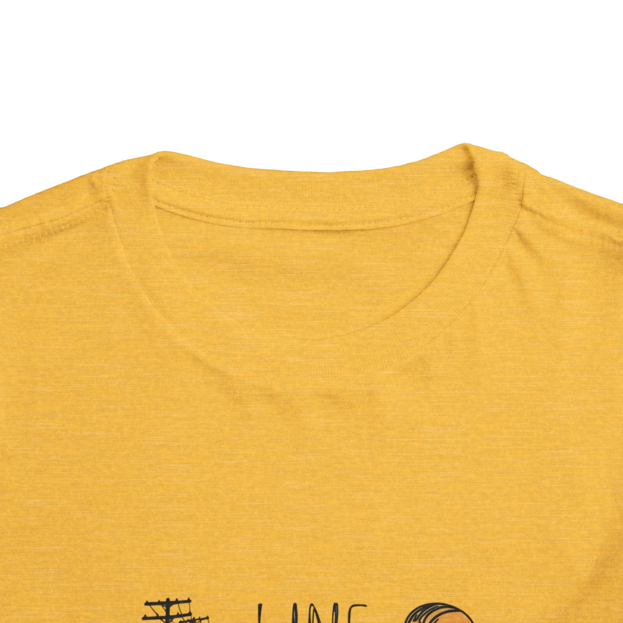 Toddler Line Life Tee, Kids Safety Shirt, Construction Theme, Funny Work Tee, Unique Gift for Boys, Personalized Toddler Apparel