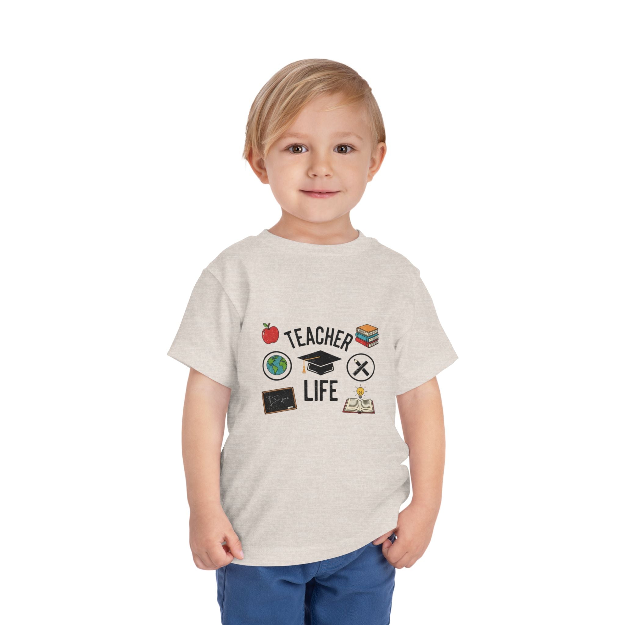 Teacher Life Toddler Tee, Cute Kids T-Shirt, Back to School Gift, Toddler Apparel, Educational Tee, Teacher Gift
