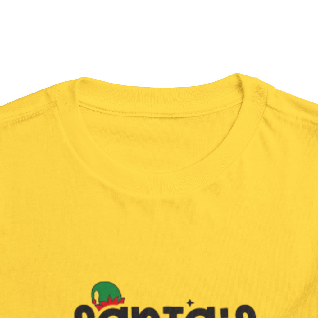 Santa's Cutest Elf Toddler Tee, Holiday Shirt, Christmas Clothing, Kids Apparel, Festive Gift, Elf T-Shirt