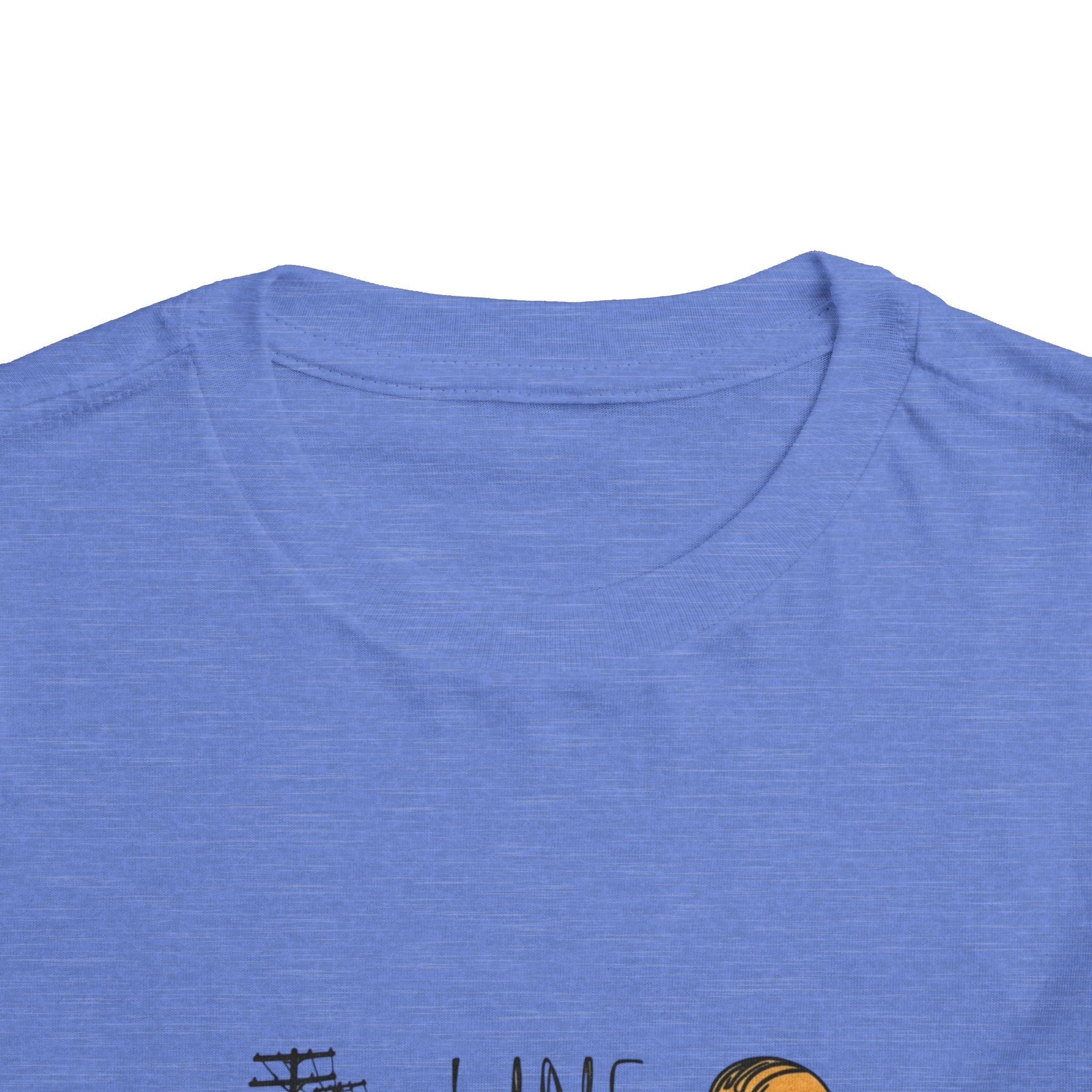 Toddler Line Life Tee, Kids Safety Shirt, Construction Theme, Funny Work Tee, Unique Gift for Boys, Personalized Toddler Apparel