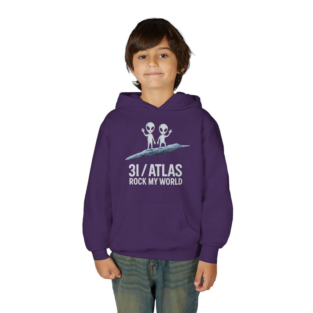 3I/Atlas Kids Sweatshirt – Space-Themed Alien Graphic, Astronomy Kids Gift, Interstellar Clothing Adventure Ready Sweatshirt with 31/ATLAS Design