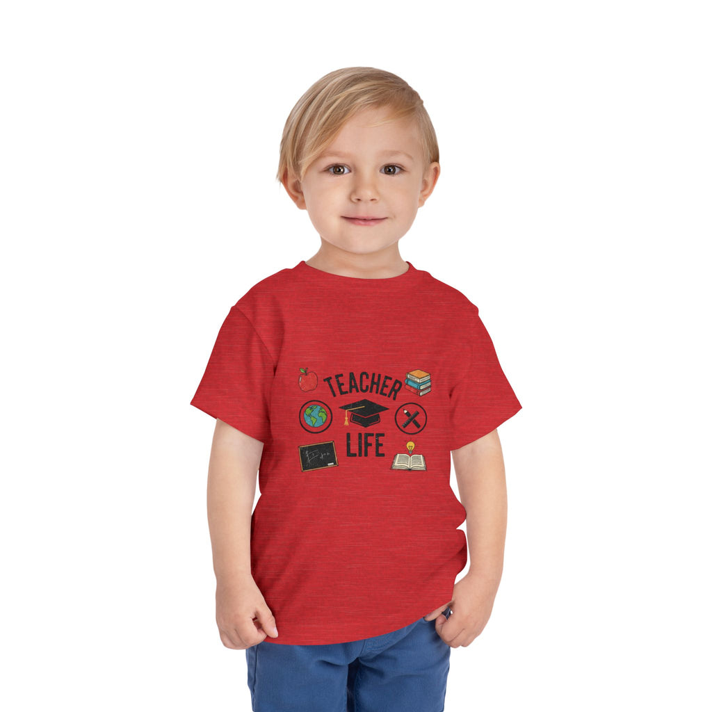 Teacher Life Toddler Tee, Cute Kids T-Shirt, Back to School Gift, Toddler Apparel, Educational Tee, Teacher Gift