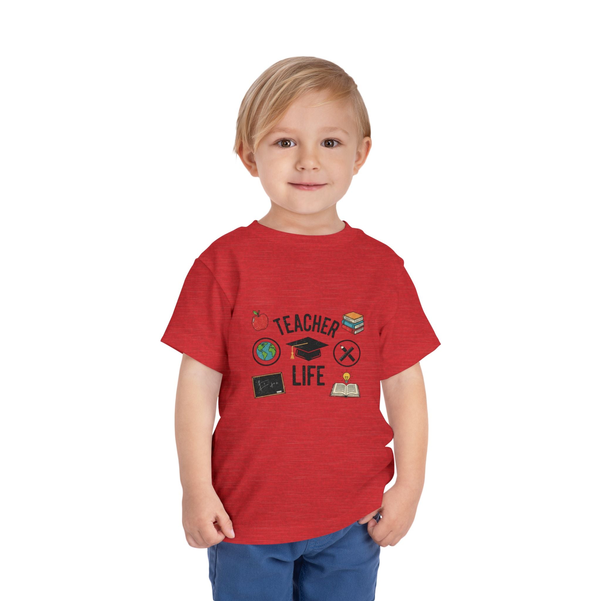 Teacher Life Toddler Tee, Cute Kids T-Shirt, Back to School Gift, Toddler Apparel, Educational Tee, Teacher Gift