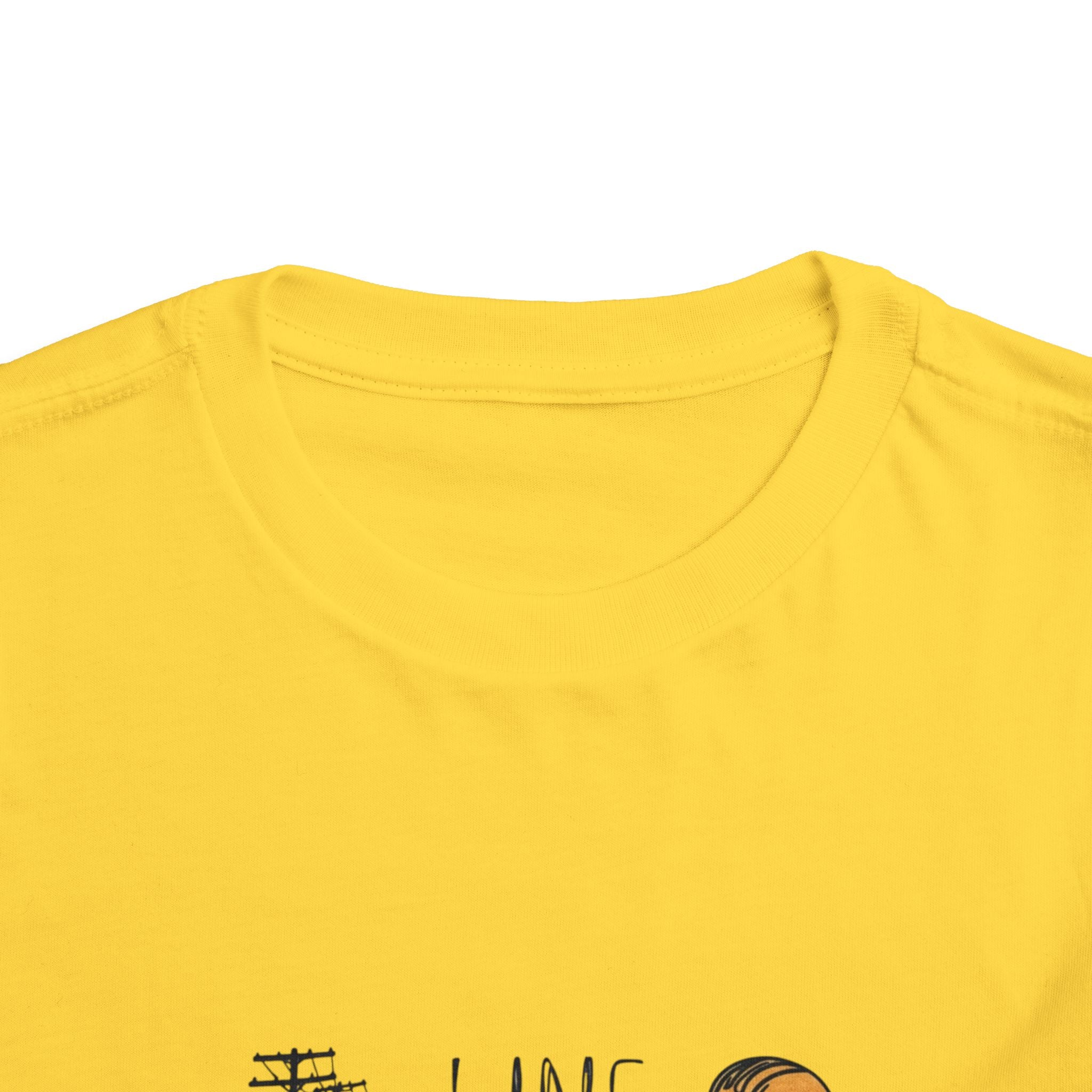 Toddler Line Life Tee, Kids Safety Shirt, Construction Theme, Funny Work Tee, Unique Gift for Boys, Personalized Toddler Apparel