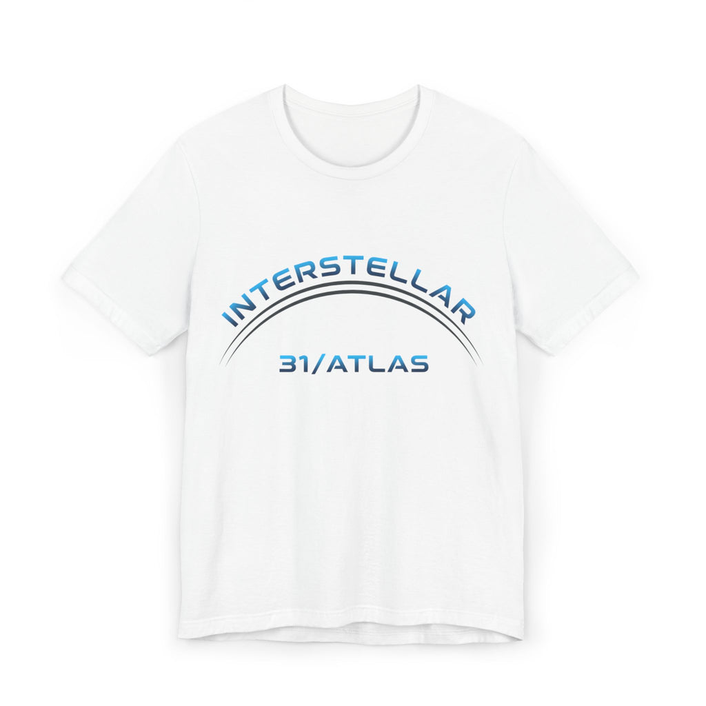 Interstellar 31/Atlas Unisex Jersey T-Shirt | Cosmic Shirt, Space Graphic Tee, Astronomy Gift, Unisex Tee, Gift for Space Lovers