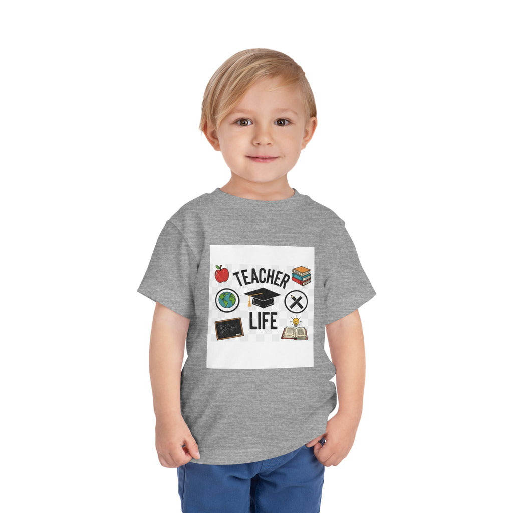 Teacher Life Toddler Tee, Cute Kids T-Shirt, Back to School Gift, Toddler Apparel, Educational Tee, Teacher Gift